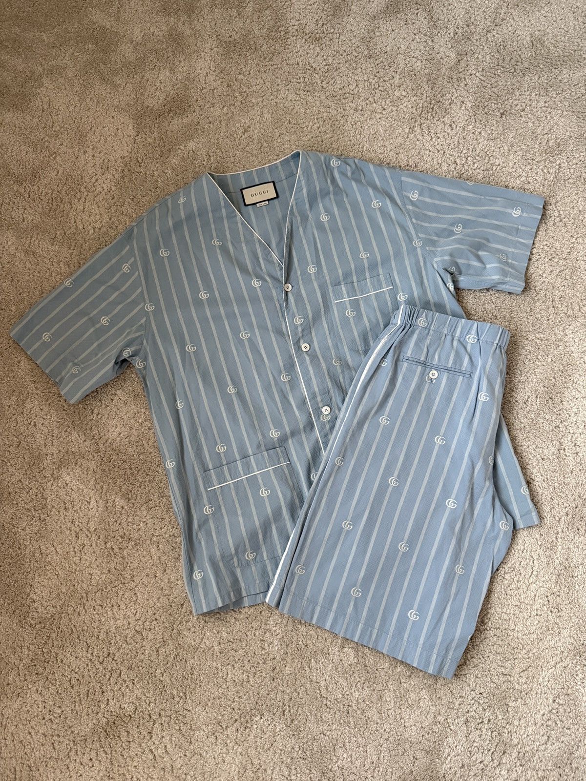 Gucci Gucci Striped GG Logo Shorts Size US 36 / EU 52 - 5 Thumbnail