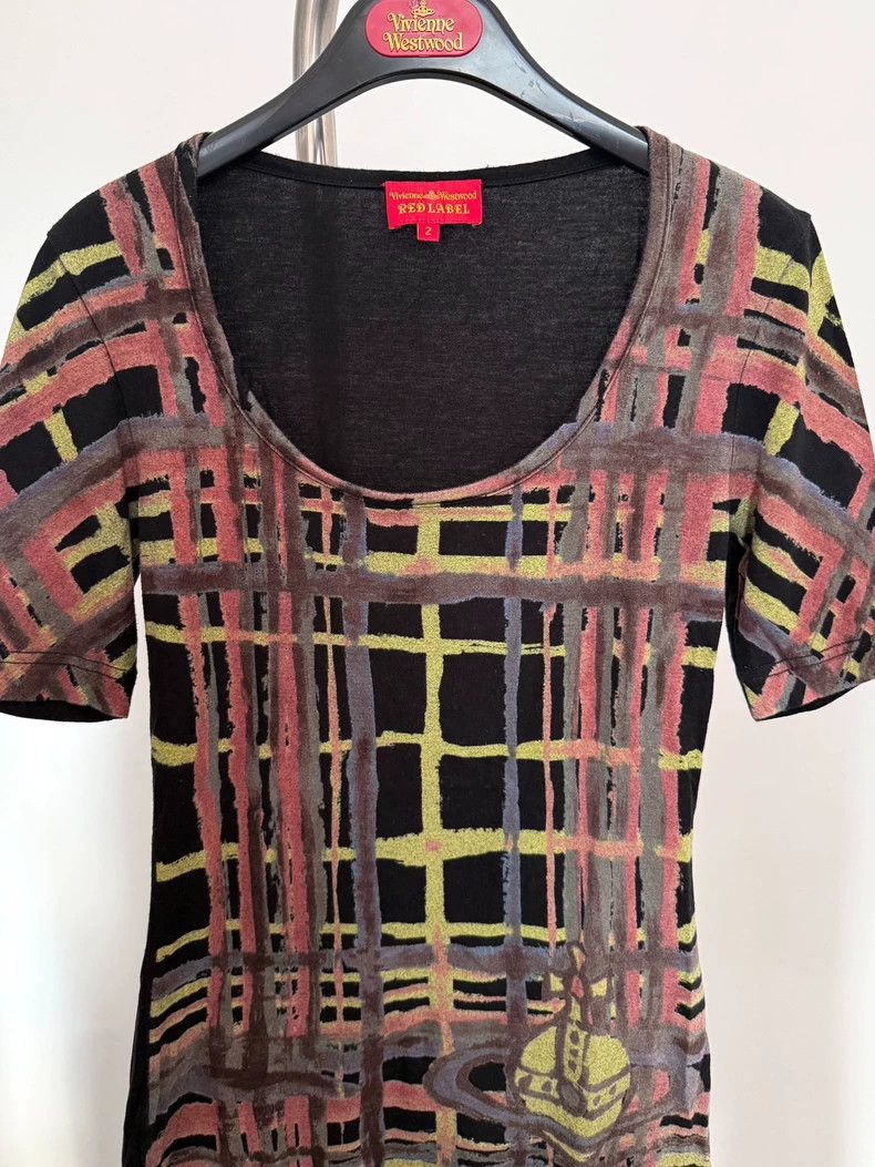 Vivienne Westwood Vivienne Westwood size2 Embroidered low collar U shaped T-s Size M / US 6-8 / IT 42-44 - 4 Thumbnail