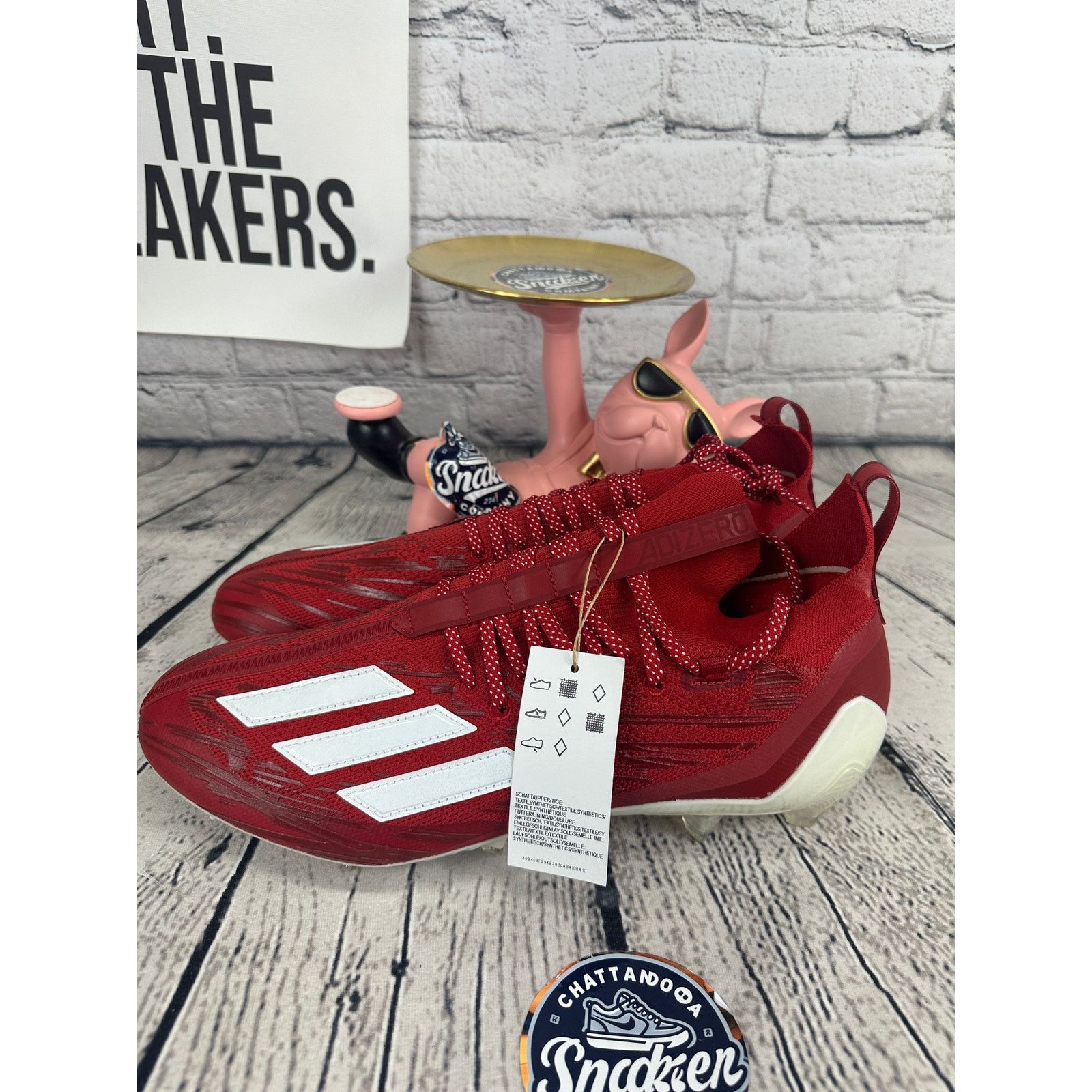 Adidas Adidas Adizero Primeknit Football Cleats Mens 13 Red NFL Size US 13 / EU 46 - 3 Thumbnail