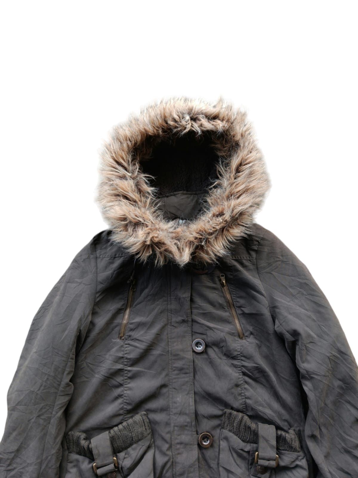 Japanese Brand fur hoodie Lgb style parka jacket by giplas Size US M / EU 48-50 / 2 - 2 Thumbnail