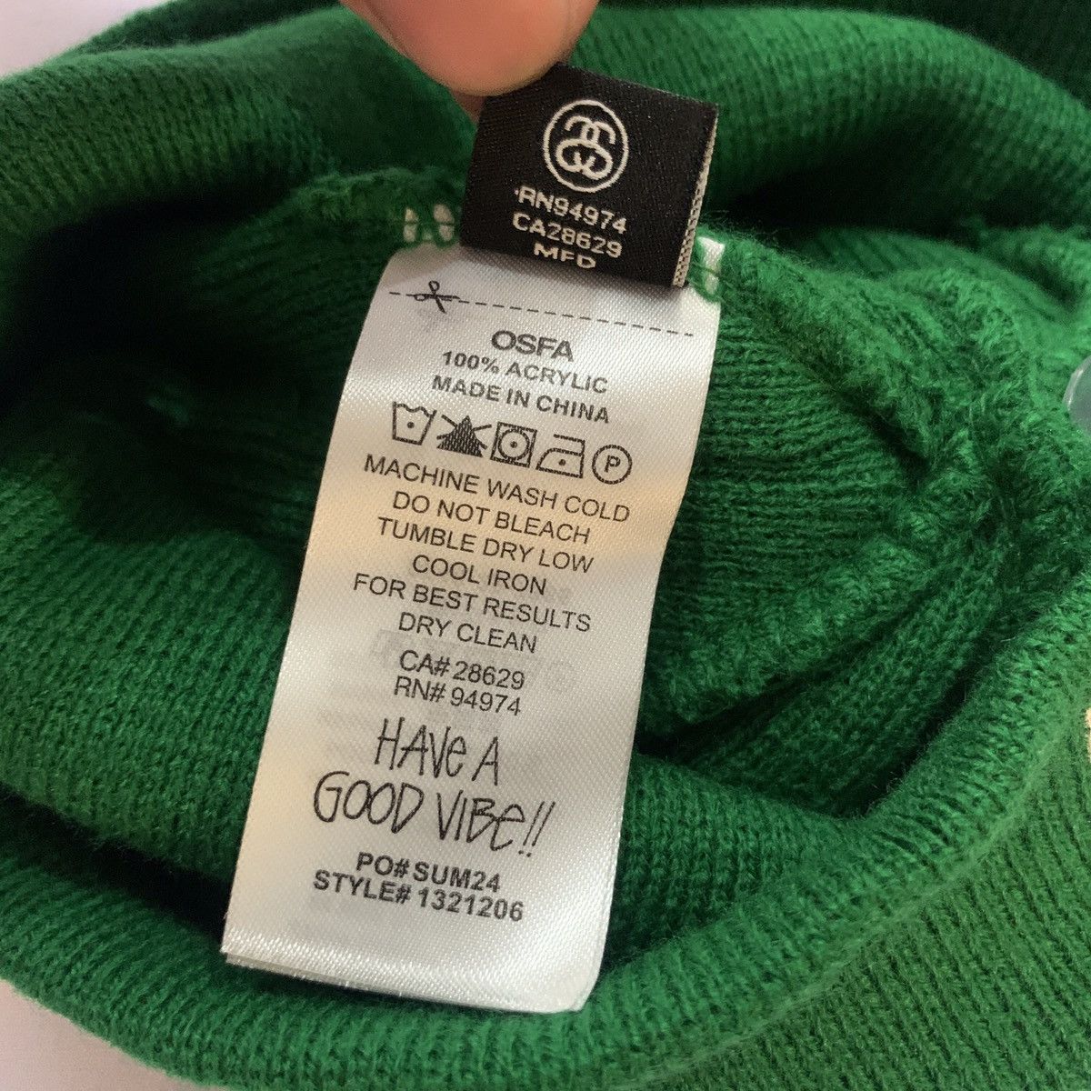 Stussy × Vintage Stussy Burly Threads Skullcap Beanie Hat Size ONE SIZE - 4 Thumbnail