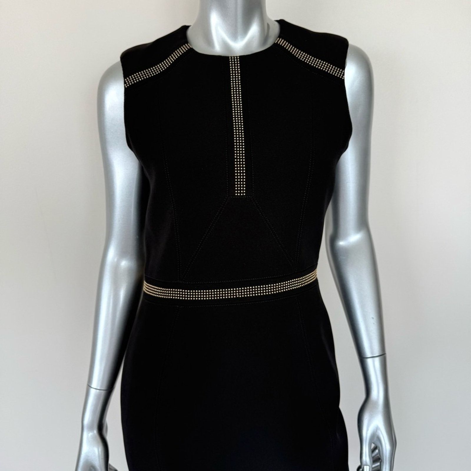 Versace New Versace Collection Black Studded Dress IT 42 US 6 1195$ Size M / US 6-8 / IT 42-44 - 4 Thumbnail