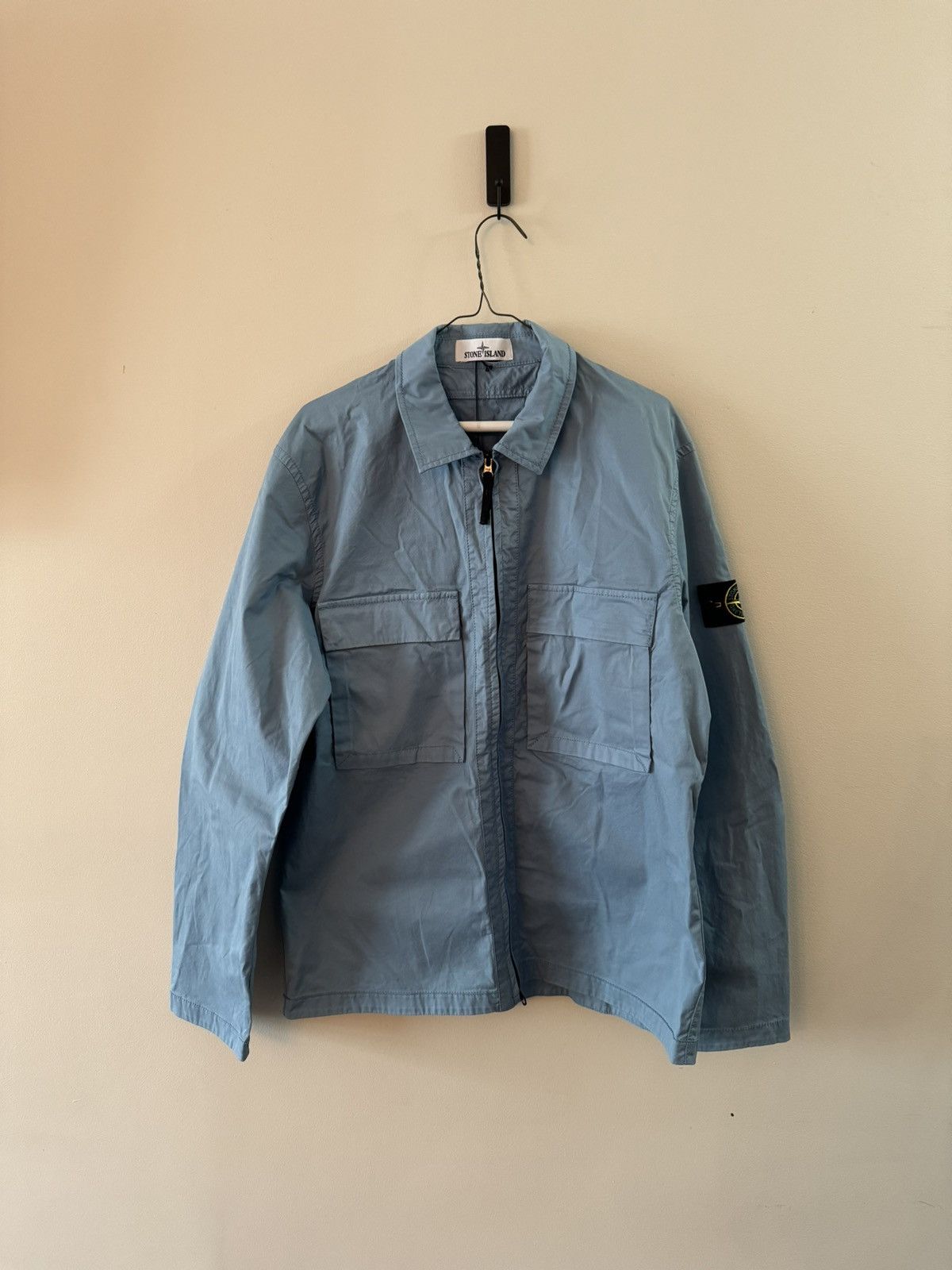 Stone island gabardine overshirt deals