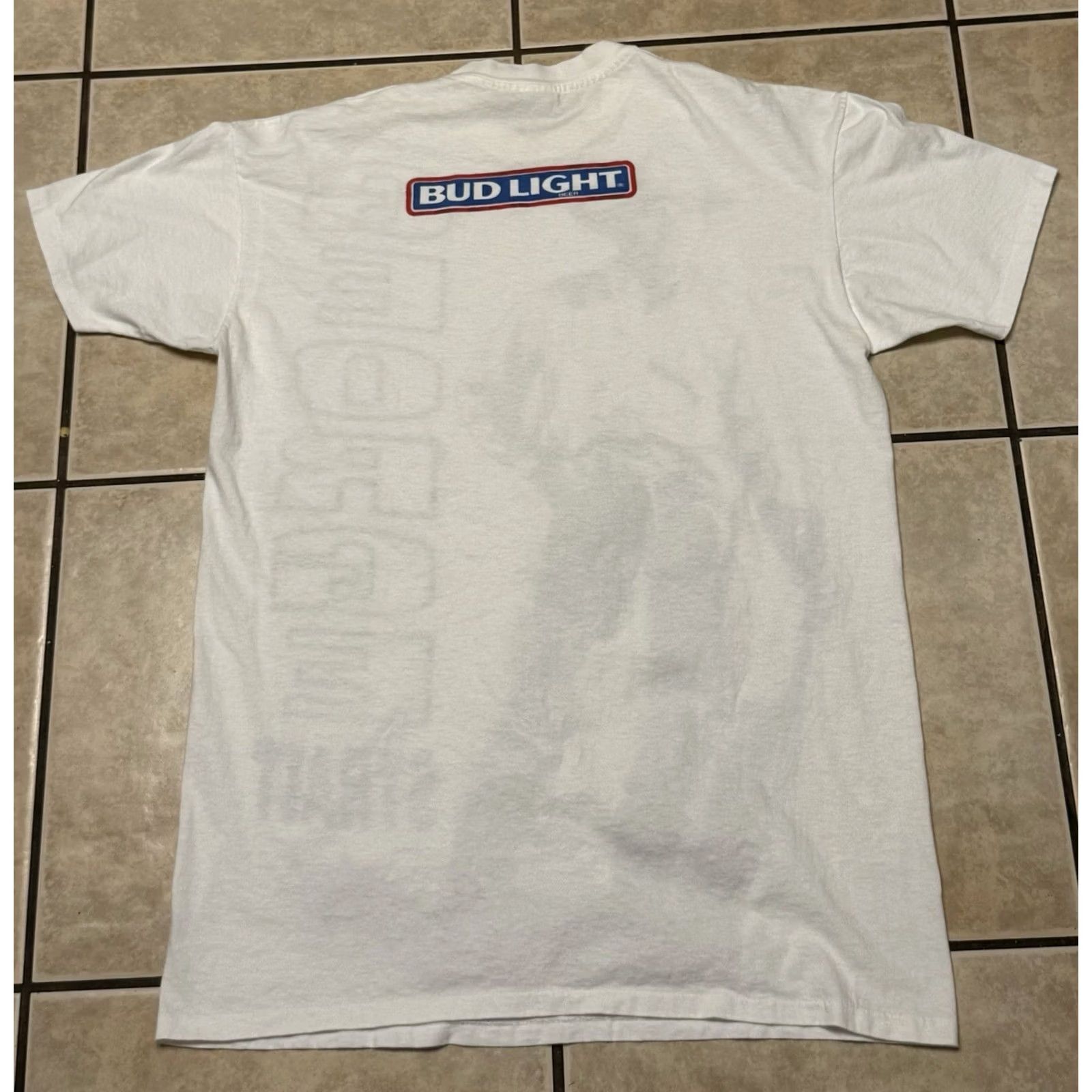 George VINTAGE George Strait x Bud Light Promo Shirt XLT Men T-Shirt White Crew Neck 90s Graphic Print Logo Short Sleeve Texas USA Budweiser Western Size US XL / EU 56 / 4 - 2 Thumbnail
