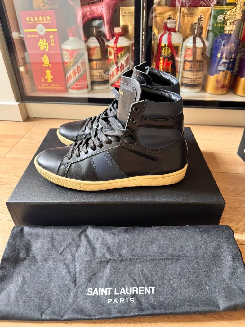 Saint Laurent Paris Saint laurent paris 13AW first year high-top sneakers shoes Size US 7 / EU 40 - 1 Thumbnail