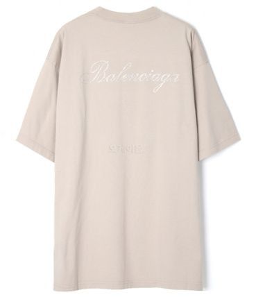 large fit t-shirt in light beige