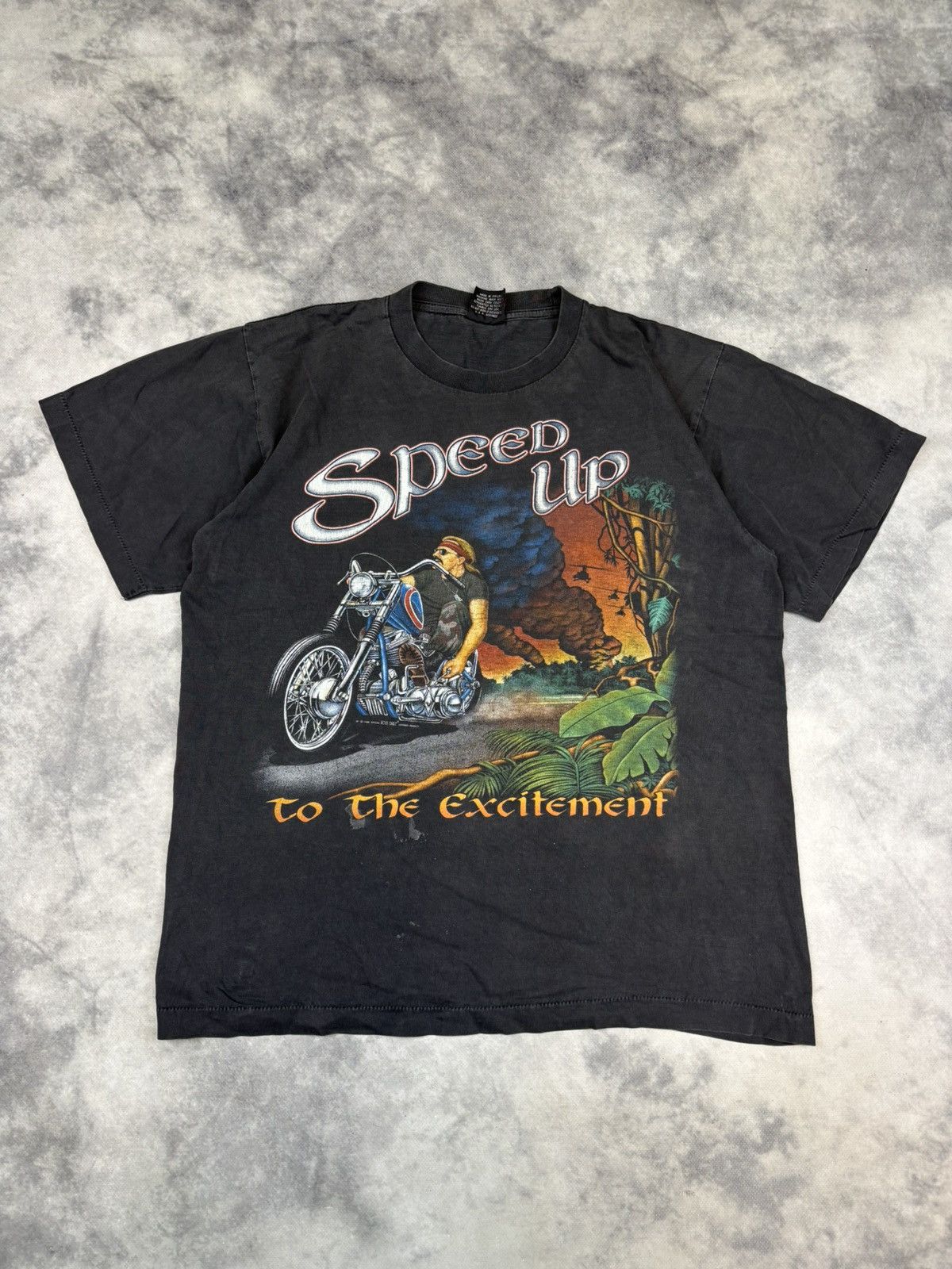 Vintage × West Coast Choppers Vintage Rock Eagle Choppers speed up graphic flame t shirt Size US L / EU 52-54 / 3 - 1 Thumbnail