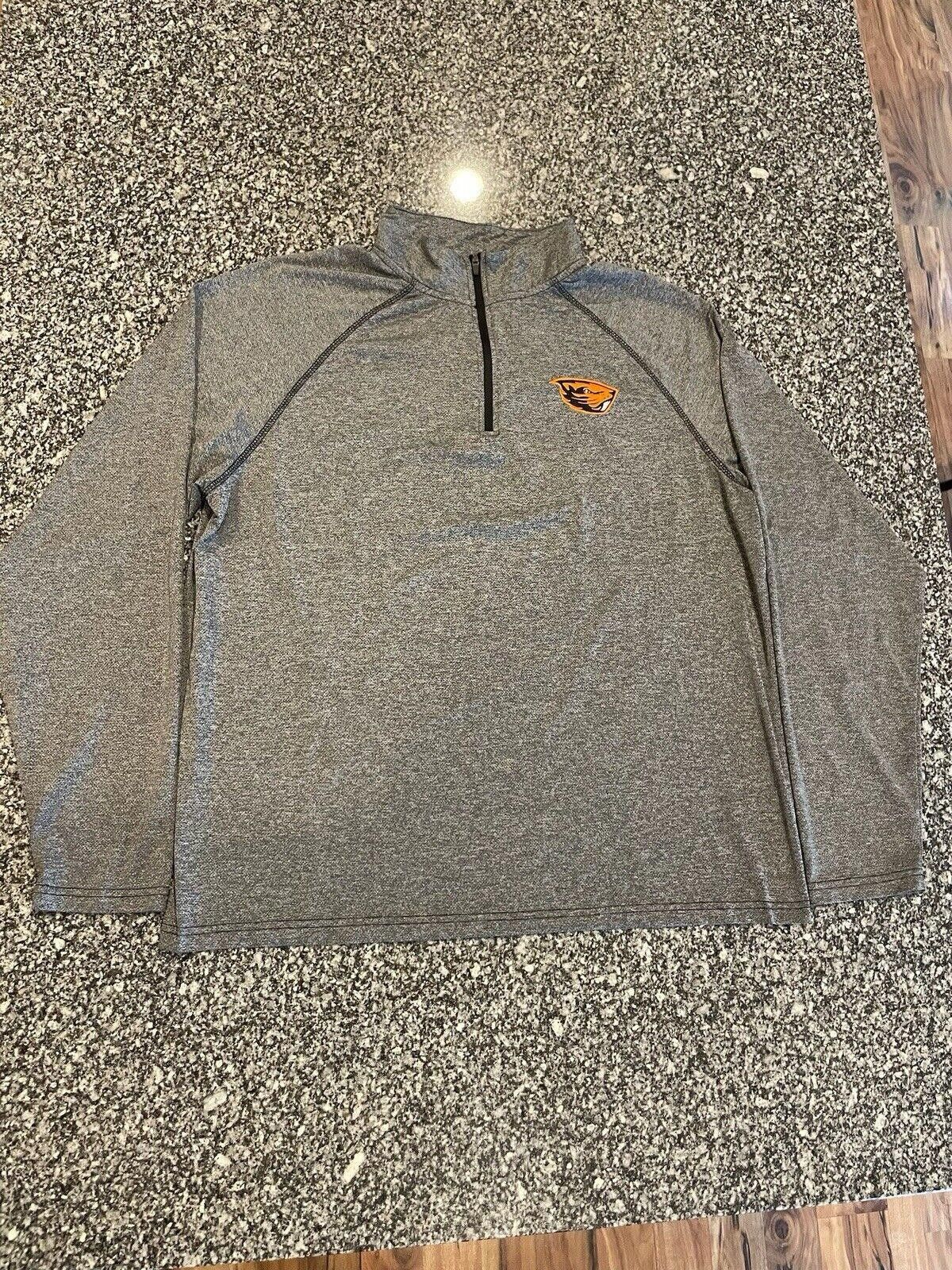 Designer Colosseum Mens Oregon State Beavers Gray Half Zip Sz L (A5) Size ONE SIZE - 1 Thumbnail