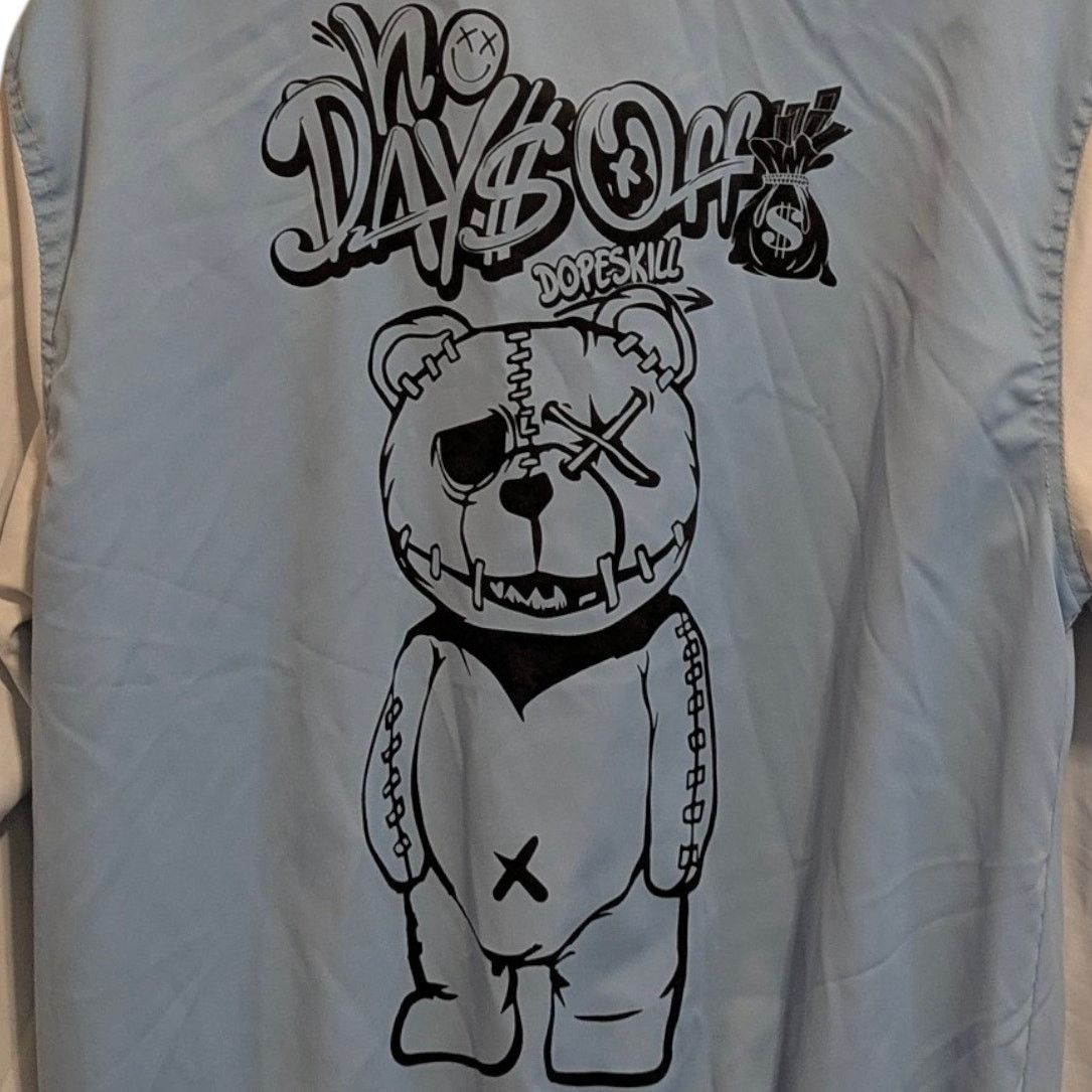 Miss Me SEVEN SOULS Bruised Bear No Days Off Dopeskill Varsity Coat Size M / US 6-8 / IT 42-44 - 4 Thumbnail