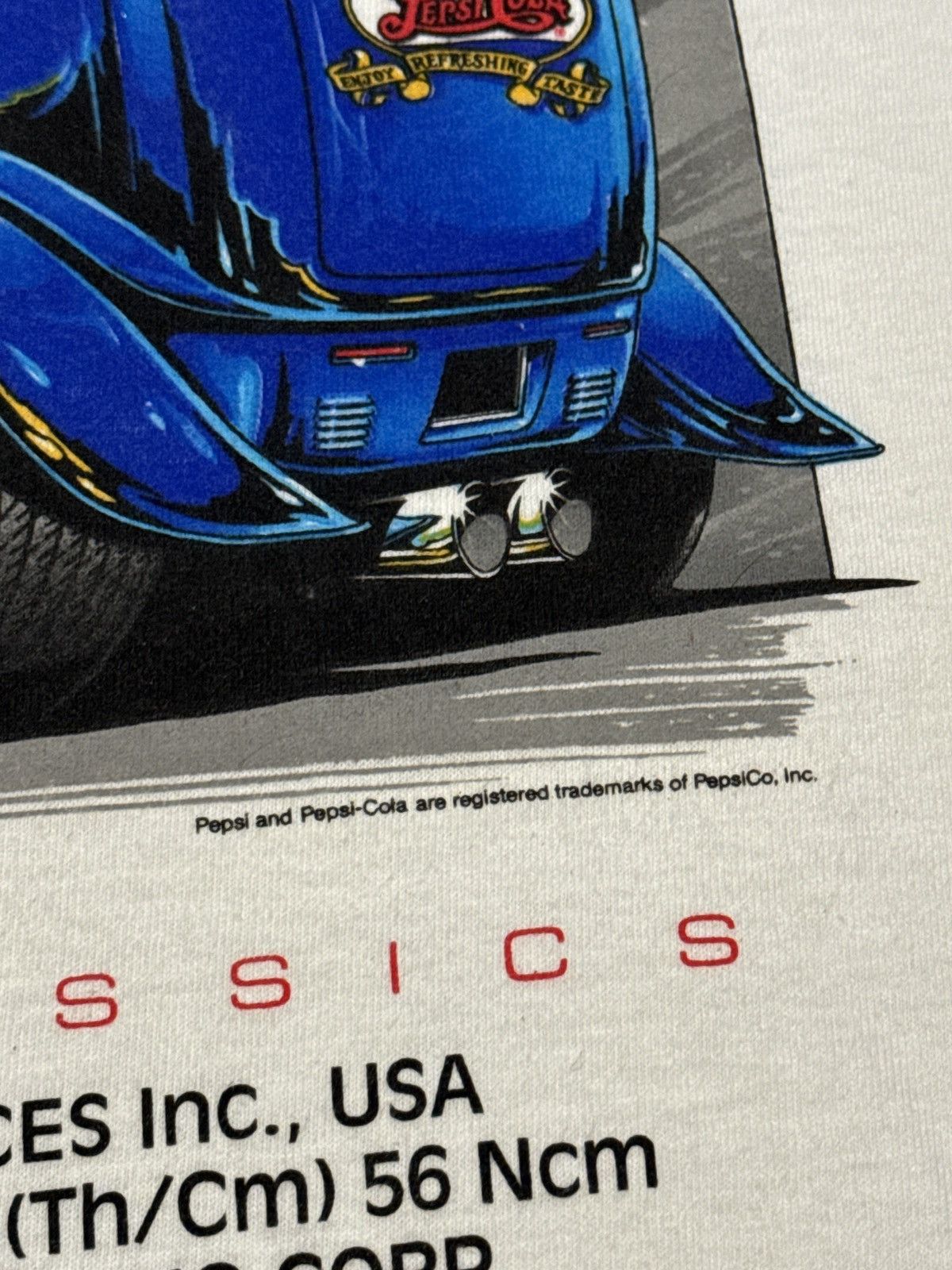 Pepsi Pepsi Classic Car Promotional Rare Large 21x32 90s T Shirt Size US L / EU 52-54 / 3 - 4 Thumbnail