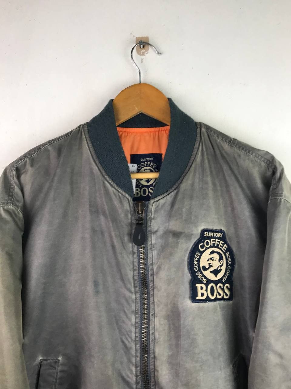 Vintage Vintage Suntory Coffee Boss Distressed Sunfaded Jacket Size US XL / EU 56 / 4 - 3 Thumbnail