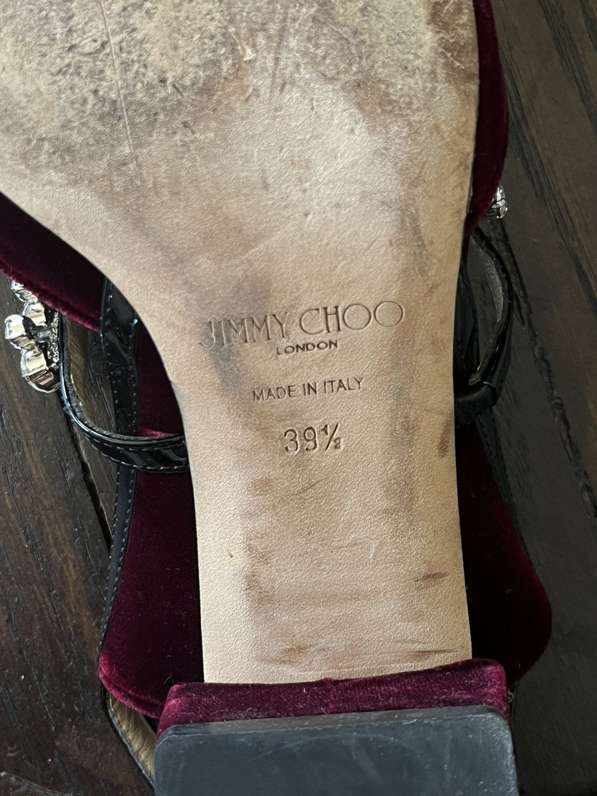 Jimmy Choo Jimmy Choo bedazzled velvet shoes Size US 9.5 / IT 39.5 - 5 Thumbnail