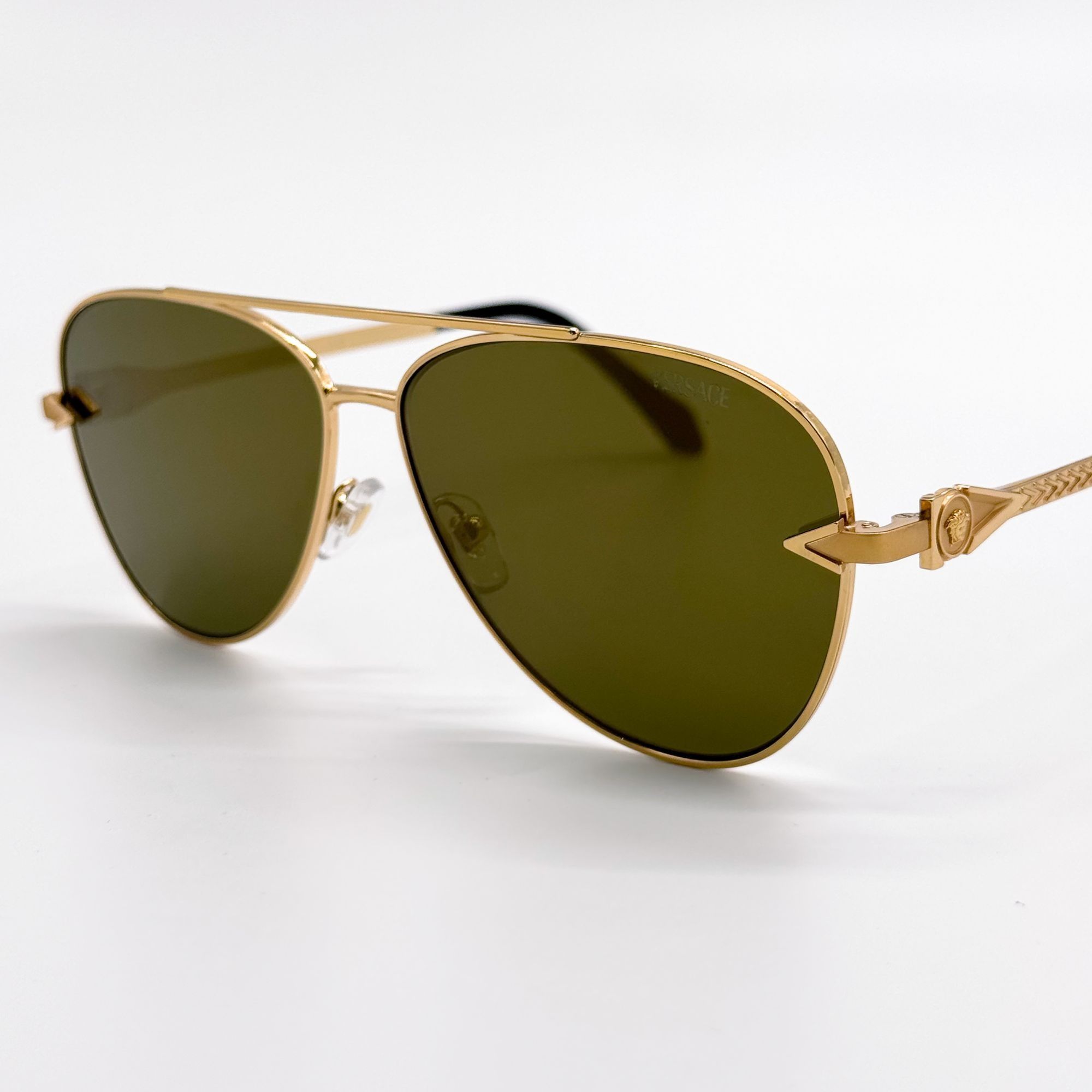 Versace NEW VE2283 1002/7I GOLD AVIATOR SUNGLASSES VERSACE VE2283 10 Size ONE SIZE - 5 Thumbnail