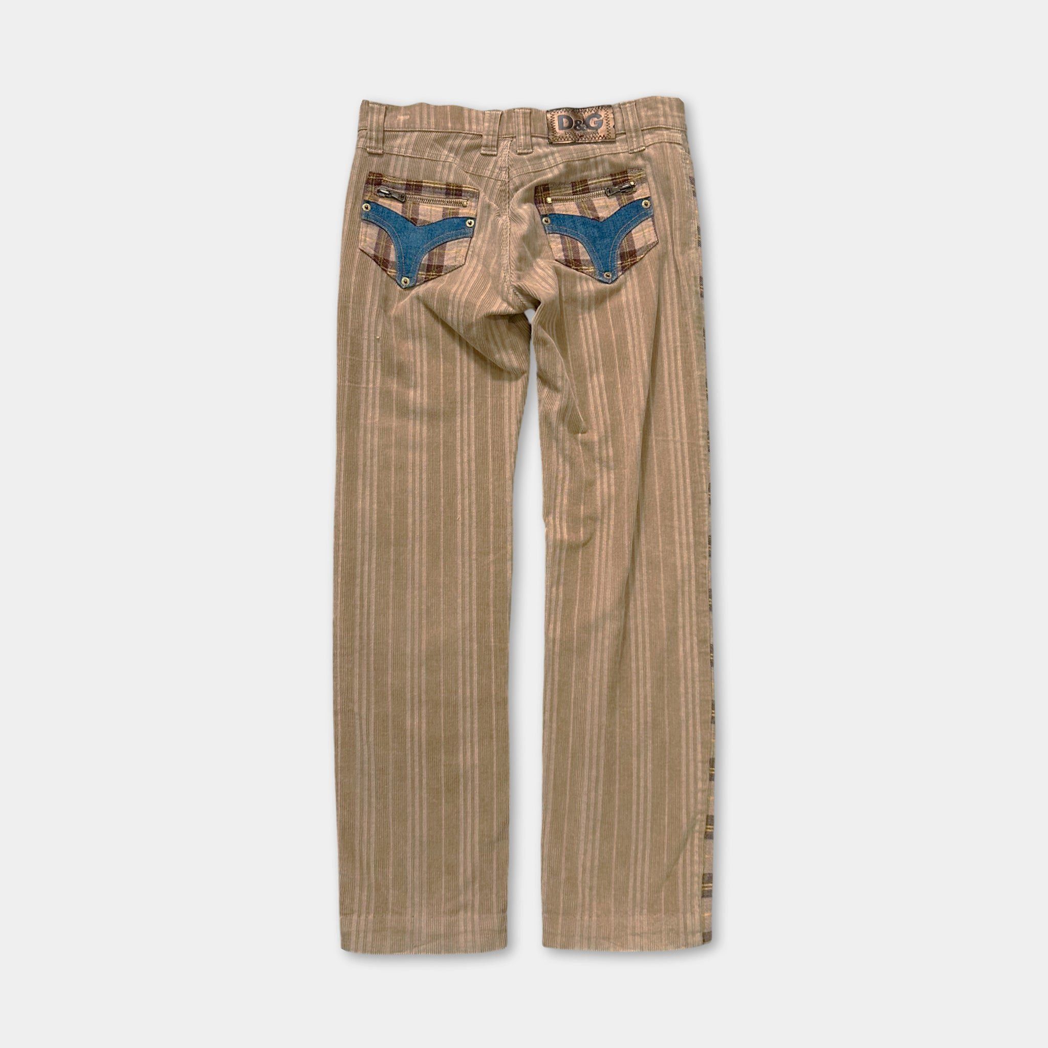 Dolce & Gabbana Dolce & Gabbana Checkered Brown Corduroy Pants Size US 32 / EU 48 - 4 Thumbnail