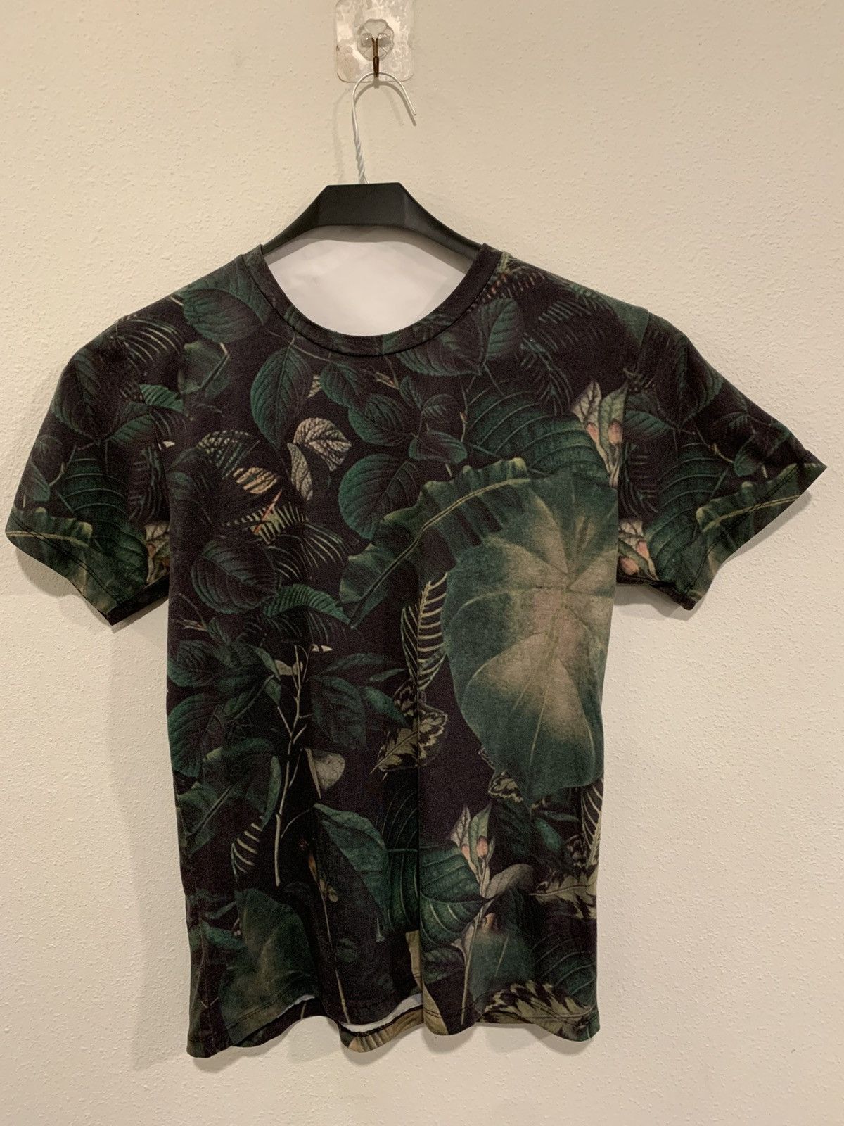Vintage vintage Tropical leaf print tee Size US S / EU 44-46 / 1 - 1 Thumbnail