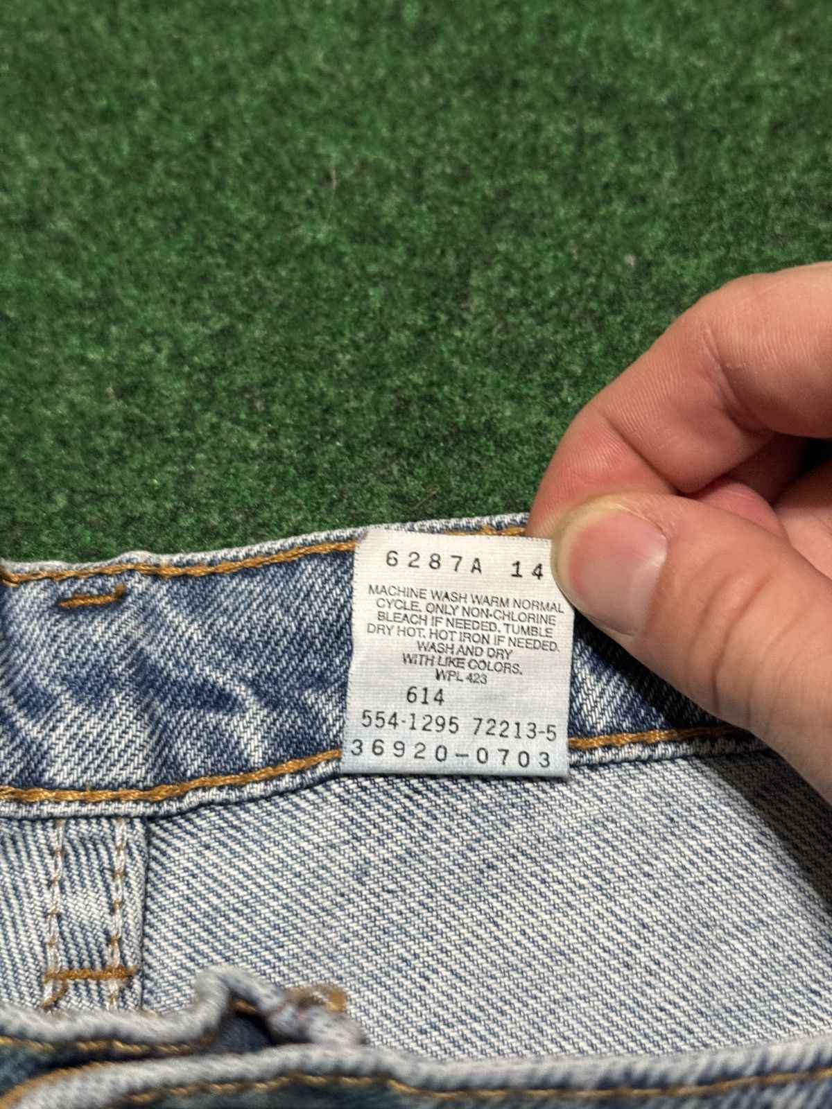 Levi's Vintage Clothing Levi's High Rise Women's 14 Jorts Vintage 920 7” Jean Shorts Size 36" / US 14 / IT 50 - 5 Thumbnail