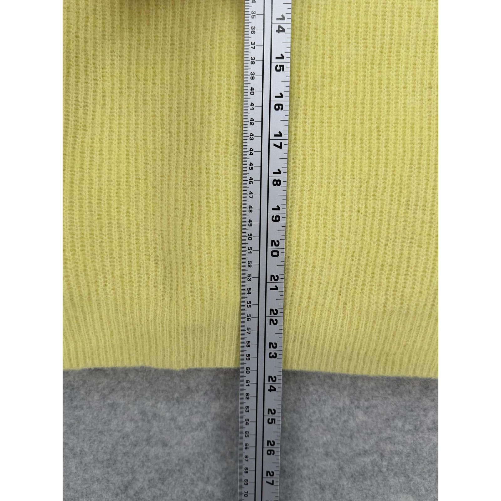 Ganni GANNI Elfin Yellow Jewel Button-Front Alpaca Wool Cardigan Size L / US 10 / IT 46 - 13 Thumbnail