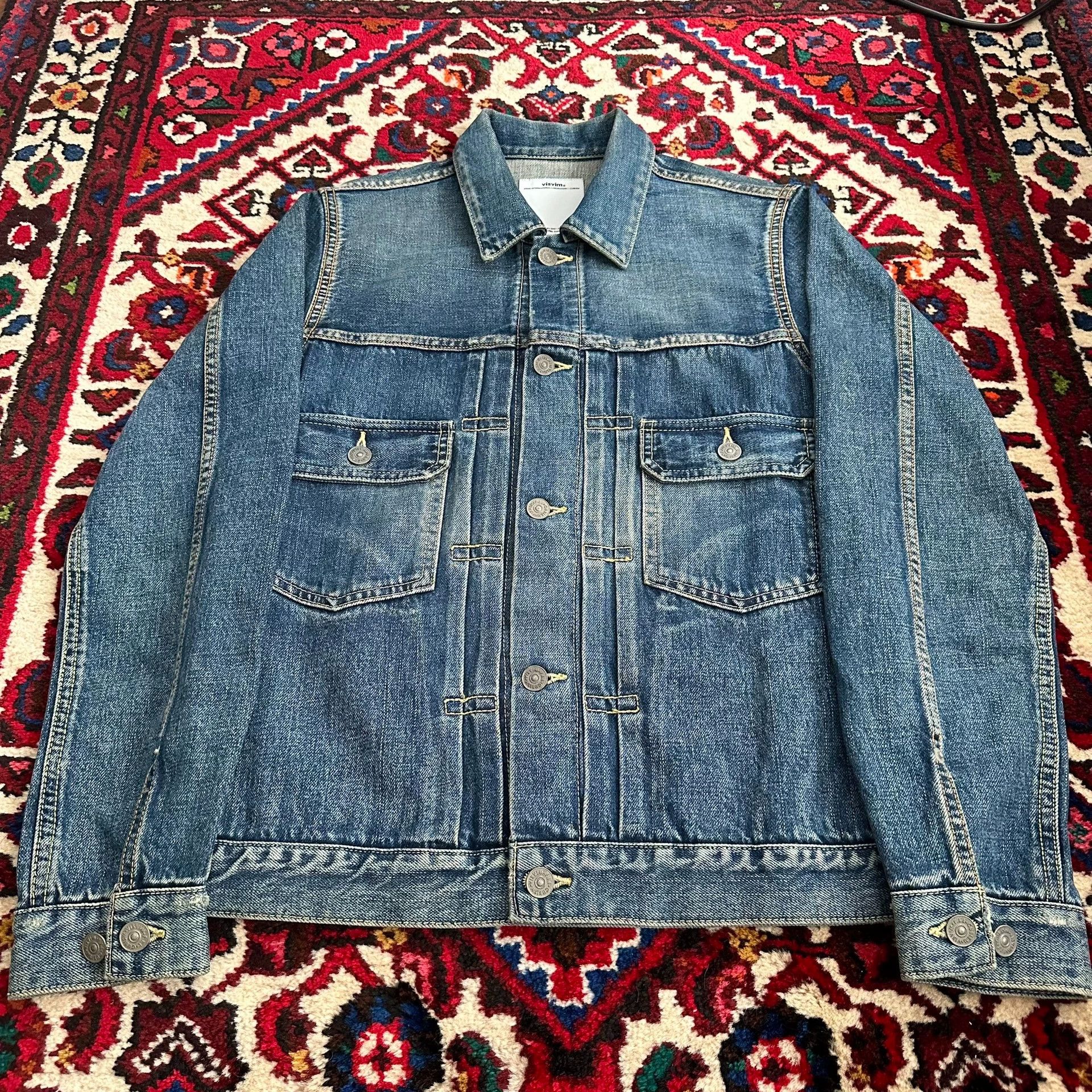 Visvim visvim 12aw 101 denim jacket yellow mud wash size 1 Size US S / EU 44-46 / 1 - 5 Thumbnail