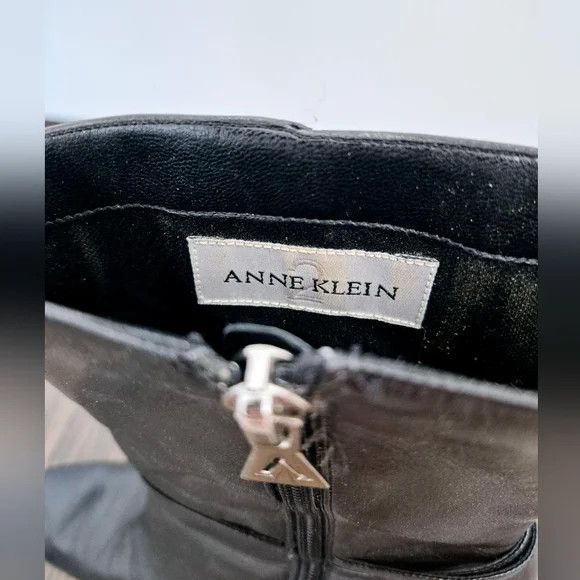 Anne Klein Leather Buckled Mid-Calf Boot Size US 8.5 / IT 38.5 - 8 Thumbnail