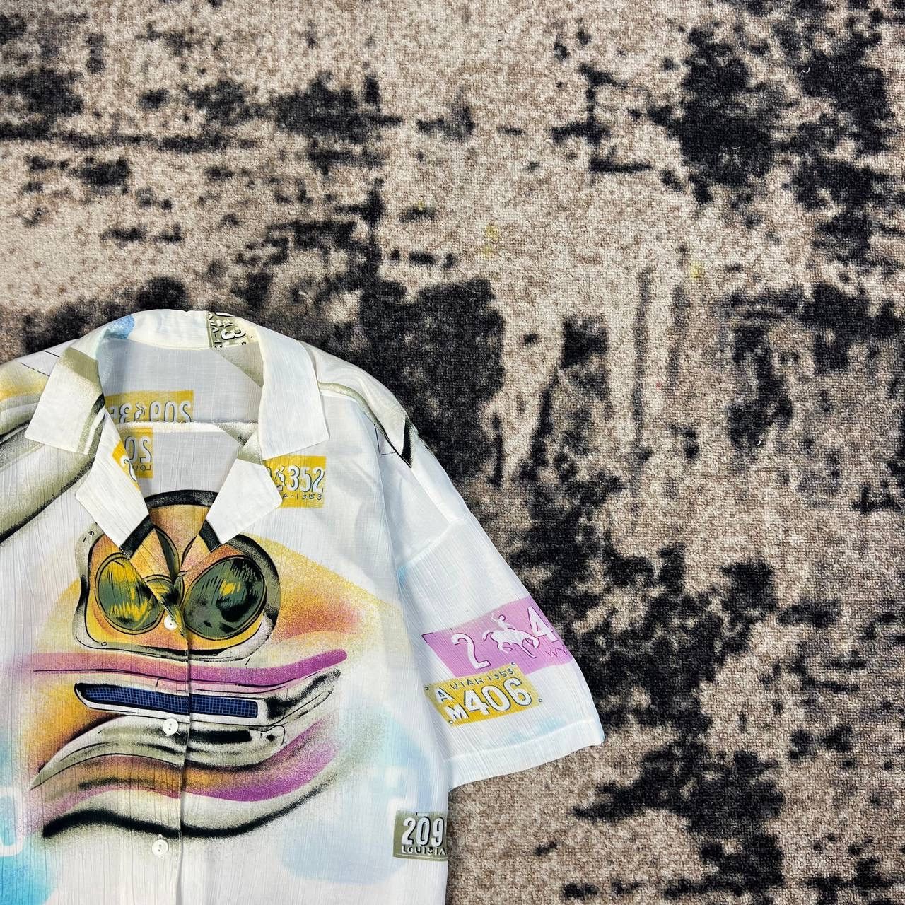 Vintage Avant Garde Y2K Hawaiian Button Up Shirt Streetwear 90s Size US M / EU 48-50 / 2 - 2 Thumbnail