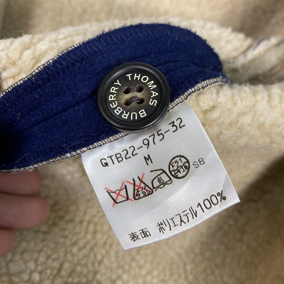 Burberry Vintage Thomas Burberry Wool Jacket Blanket Shearling Size US M / EU 48-50 / 2 - 20 Thumbnail