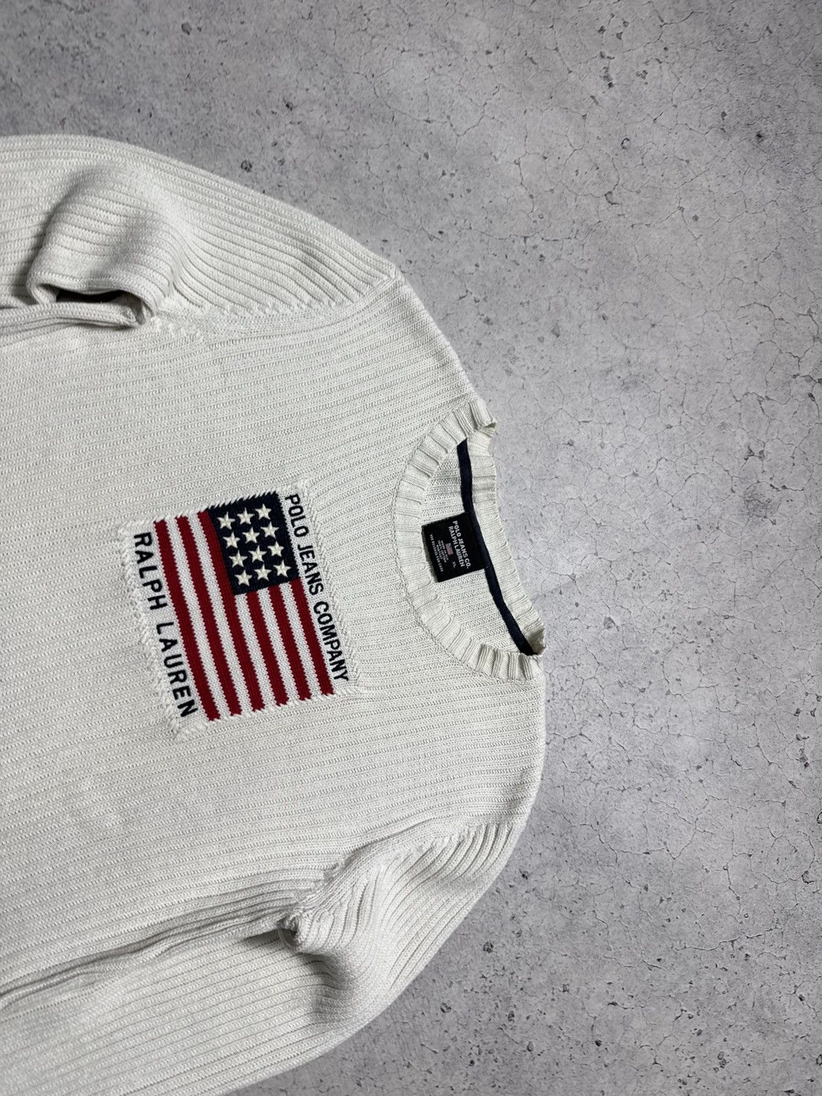 Polo Ralph Lauren Polo Ralph Lauren Jeans Company USA Flag Knitted Sweater Size XL / US 12-14 / IT 48-50 - 5 Thumbnail