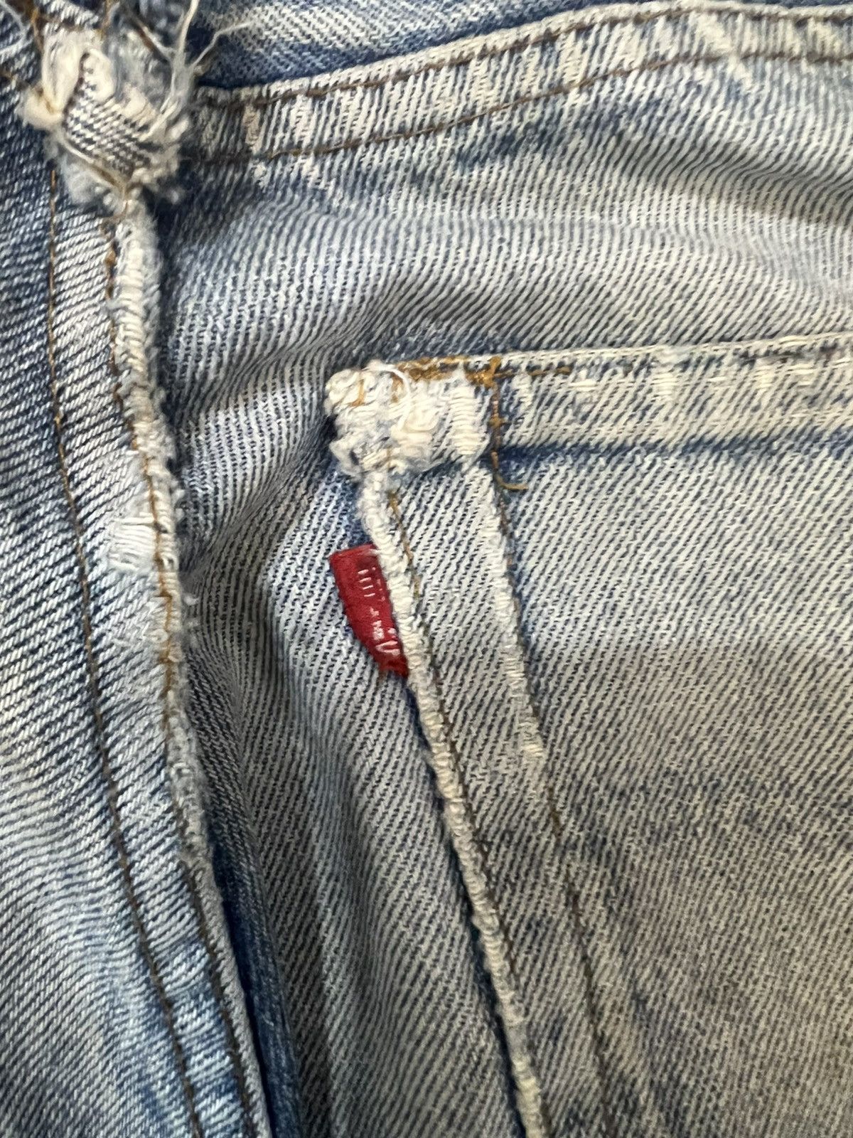 Vintage Vintage Levis 501 Big E Distressed Denim Jeans Size US 30 / EU 46 - 11 Thumbnail