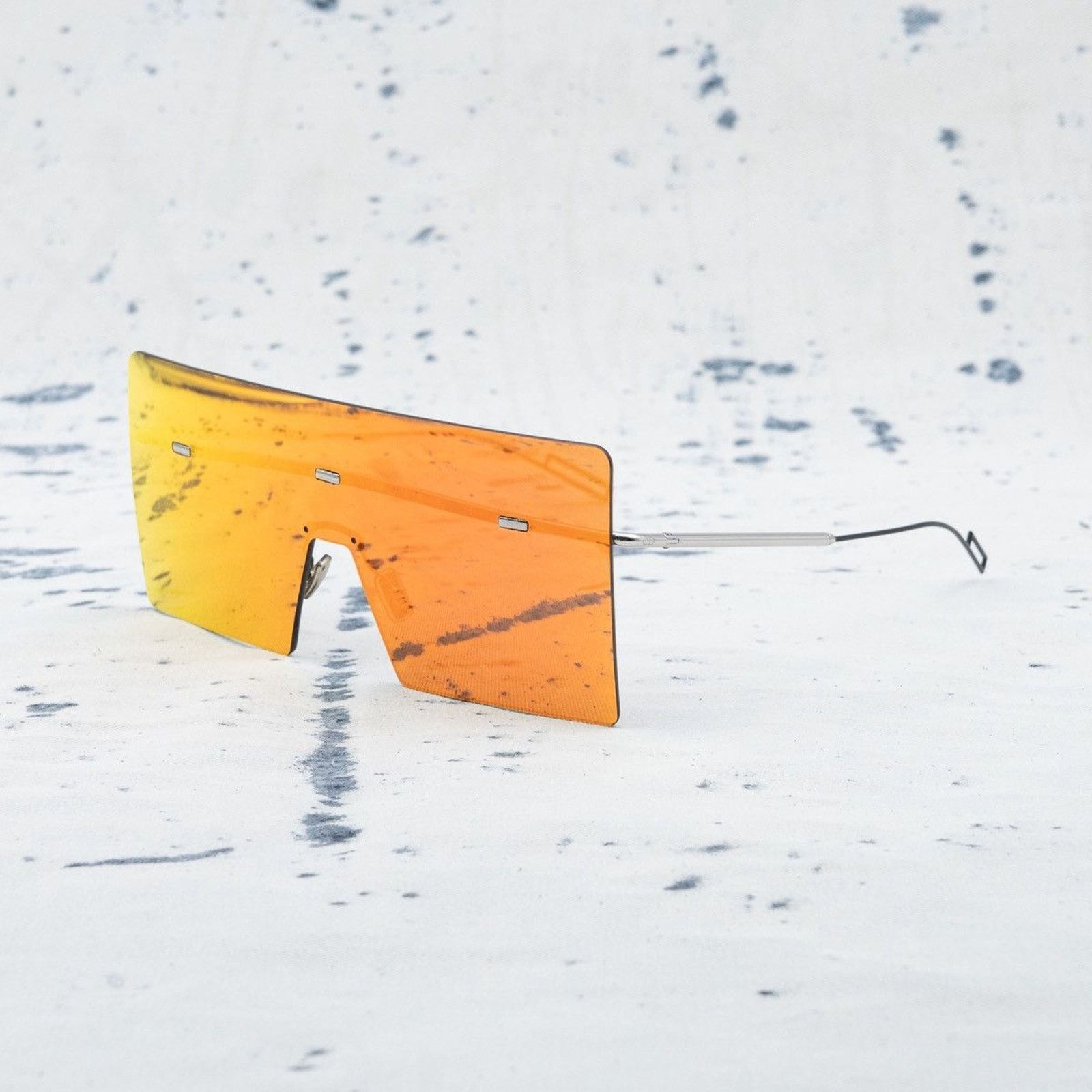 Dior Vintage dior gradient orange mirrored shield sunglasses Size ONE SIZE - 1 Thumbnail