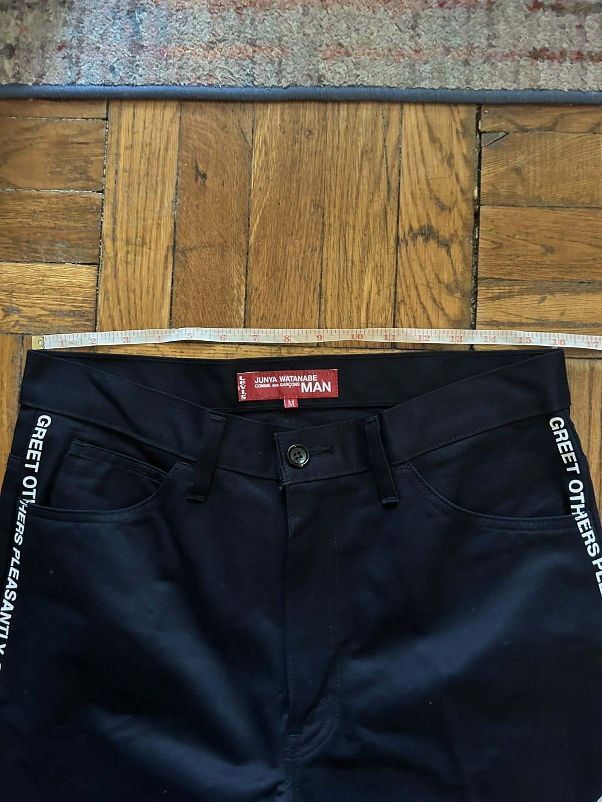 Junya Watanabe × Levi's Junya Watanabe SS02 Poem Bootcut Flare Pants Archive CDG Size US 32 / EU 48 - 6 Thumbnail