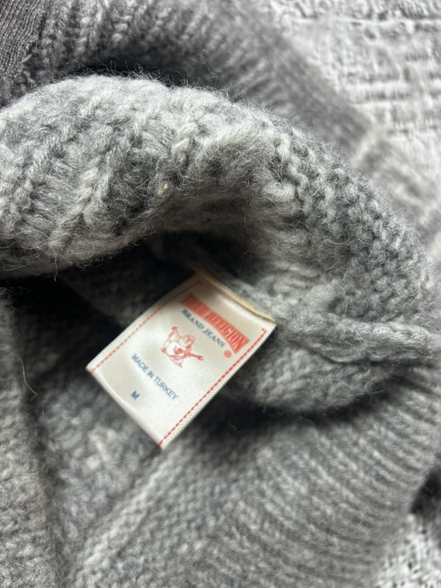True Religion True Religion vintage grey zip sweater Y2K alpaca merino Size US M / EU 48-50 / 2 - 6 Thumbnail
