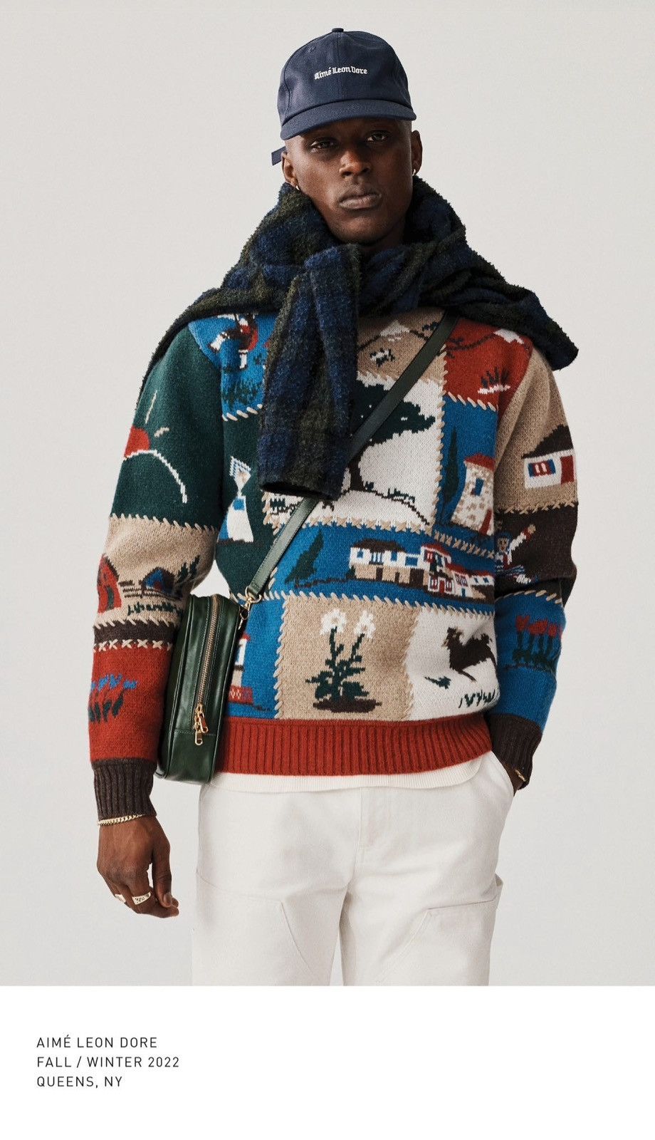 Aime Leon Dore ALD Village Patchwork Sweater Size US S / EU 44-46 / 1 - 2 Thumbnail