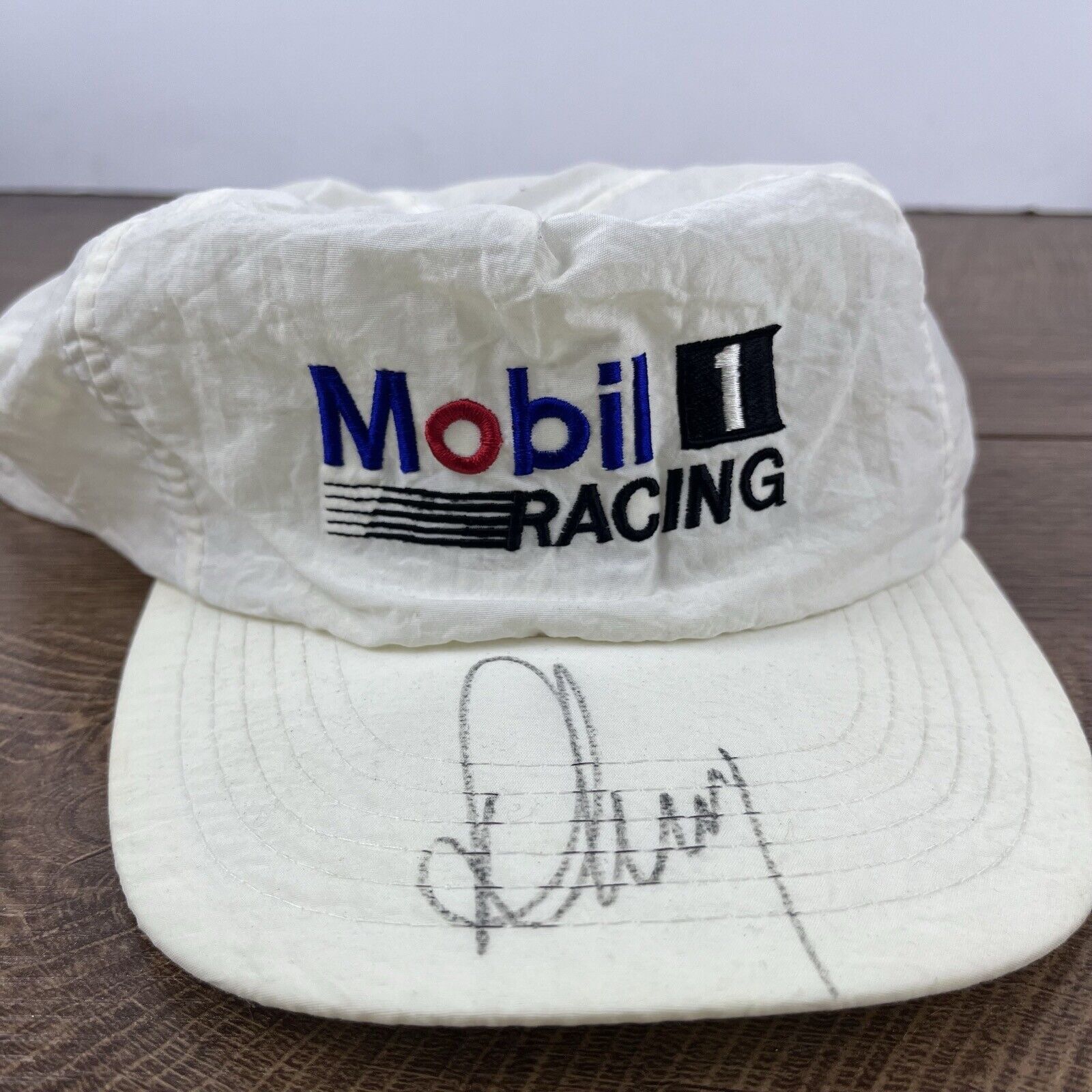 Other Mobile 1 Racing Hat NASCAR Snapback Hat White Adjustable Hat Size ONE SIZE - 1 Thumbnail