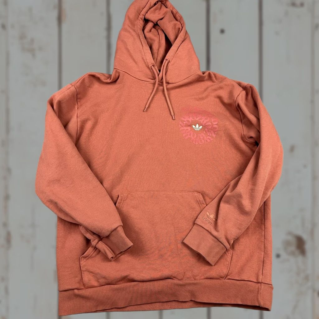 Adidas Adidas Originals Hoodie Men Large Orange Ozworld Trefoil Pullover Sweatshirt L Size US L / EU 52-54 / 3 - 1 Thumbnail