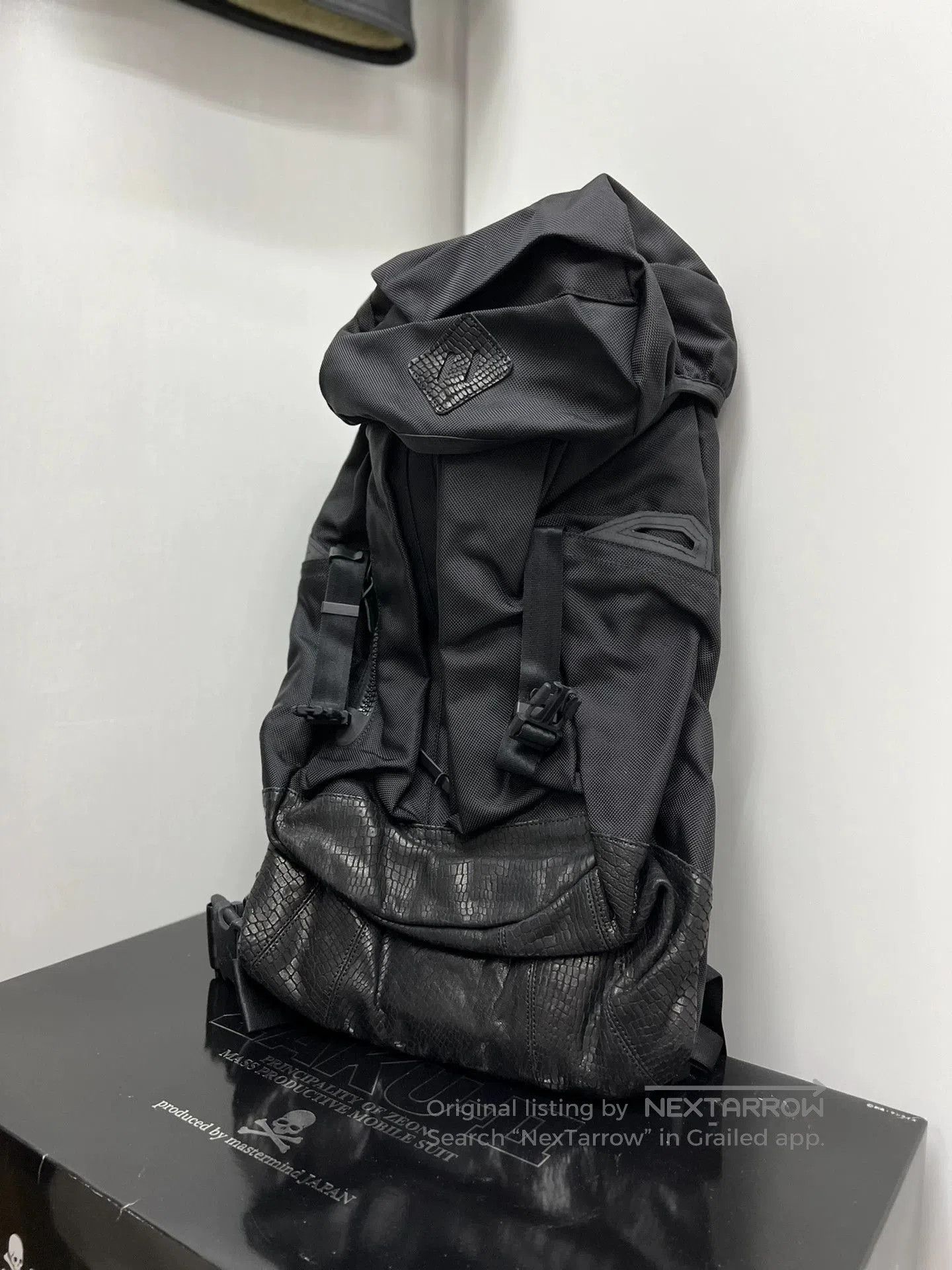 Visvim Black Backpack with Textured Accents. Size ONE SIZE - 1 Thumbnail