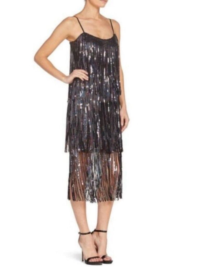 Dress the Population Women Dress the Population Dress Black Silver S Size S / US 4 / IT 40 - 2 Thumbnail