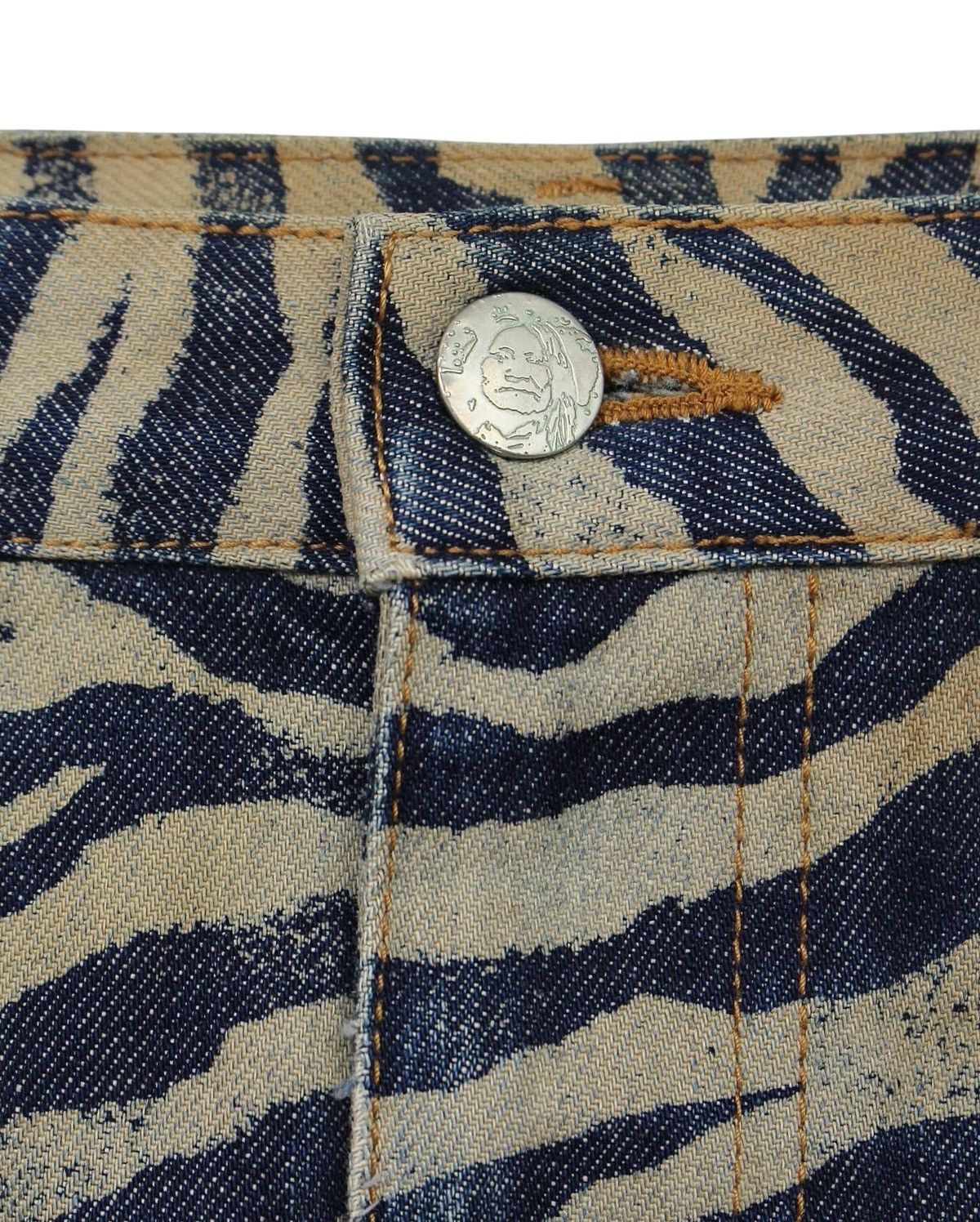 Hysteric Glamour 2000S DENIM OZONE BY HYSTERIC GLAMOUR ZEBRA PRINT SKIRT Size 30" / US 8 / IT 44 - 5 Thumbnail