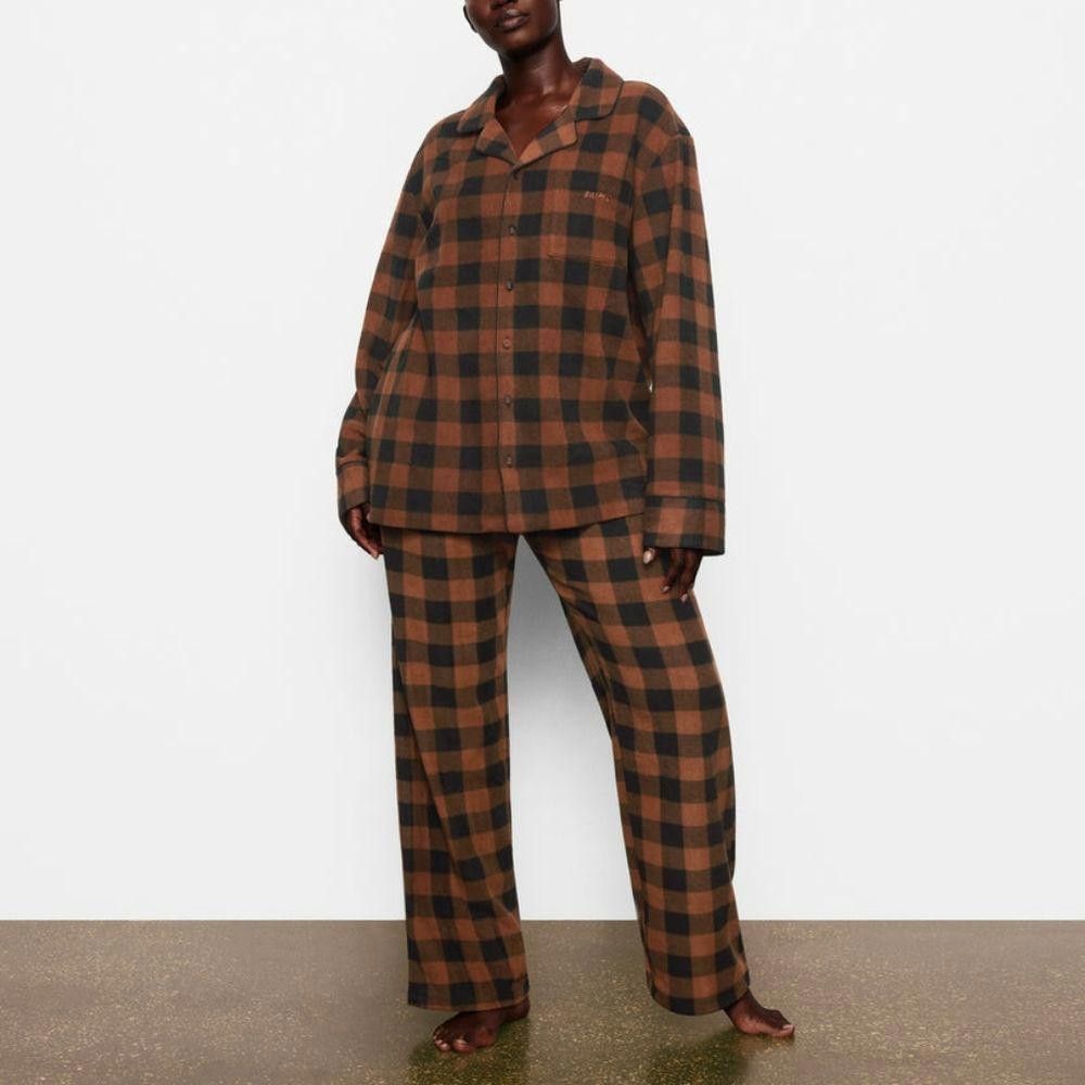 Designer CT1032a NWT Skims Fleece Plaid Sleep Top 2X. Size ONE SIZE - 1 Thumbnail