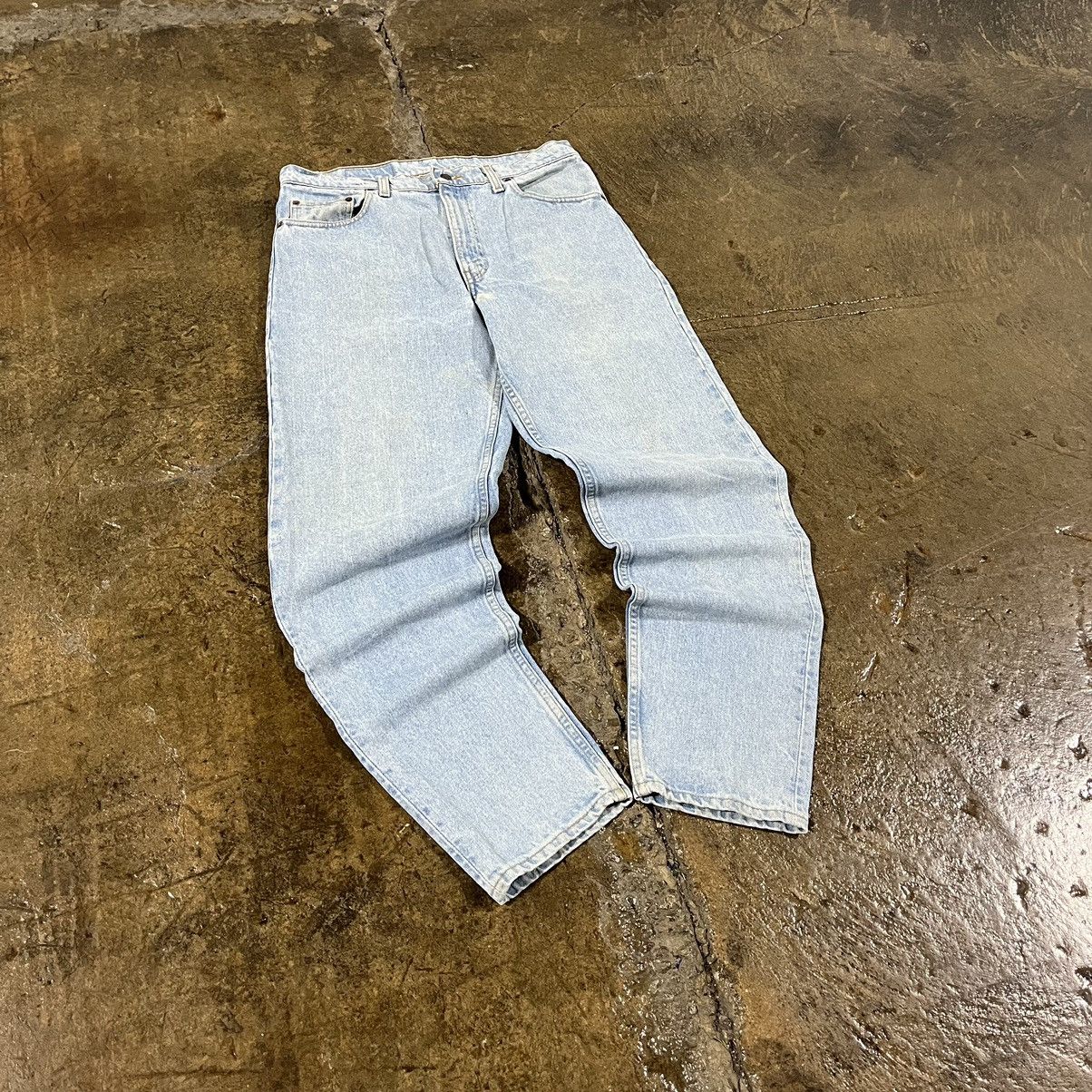 Levi's × Vintage Crazy Vintage 90s Levi's 550 Faded Light Wash Skater Jeans Size US 36 / EU 52 - 5 Thumbnail