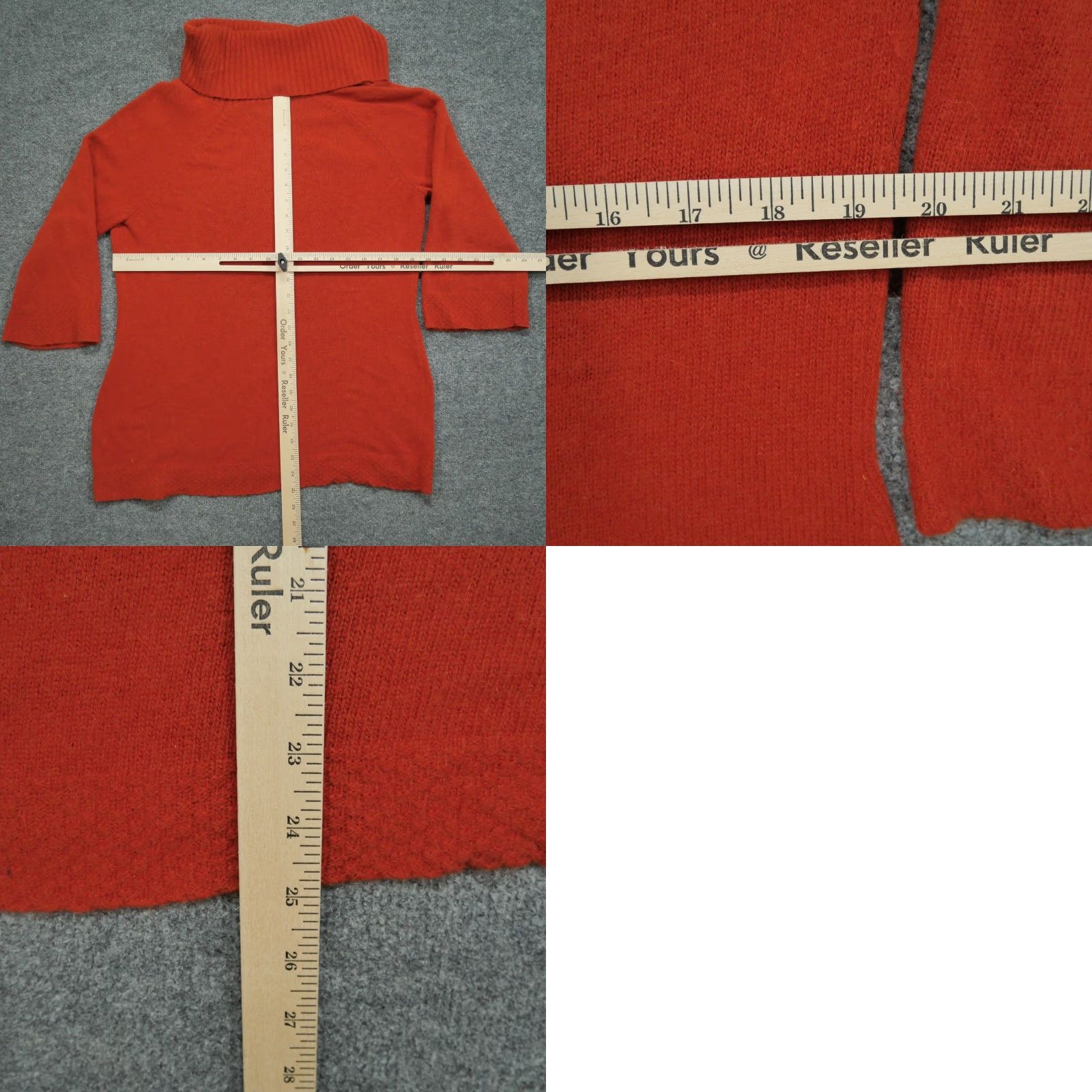 Vintage VINTAGE Marisa Christina Sweater Womens XL Orange Angora Hair Blend Turtle Neck Pullover Size XL / US 12-14 / IT 48-50 - 8 Thumbnail