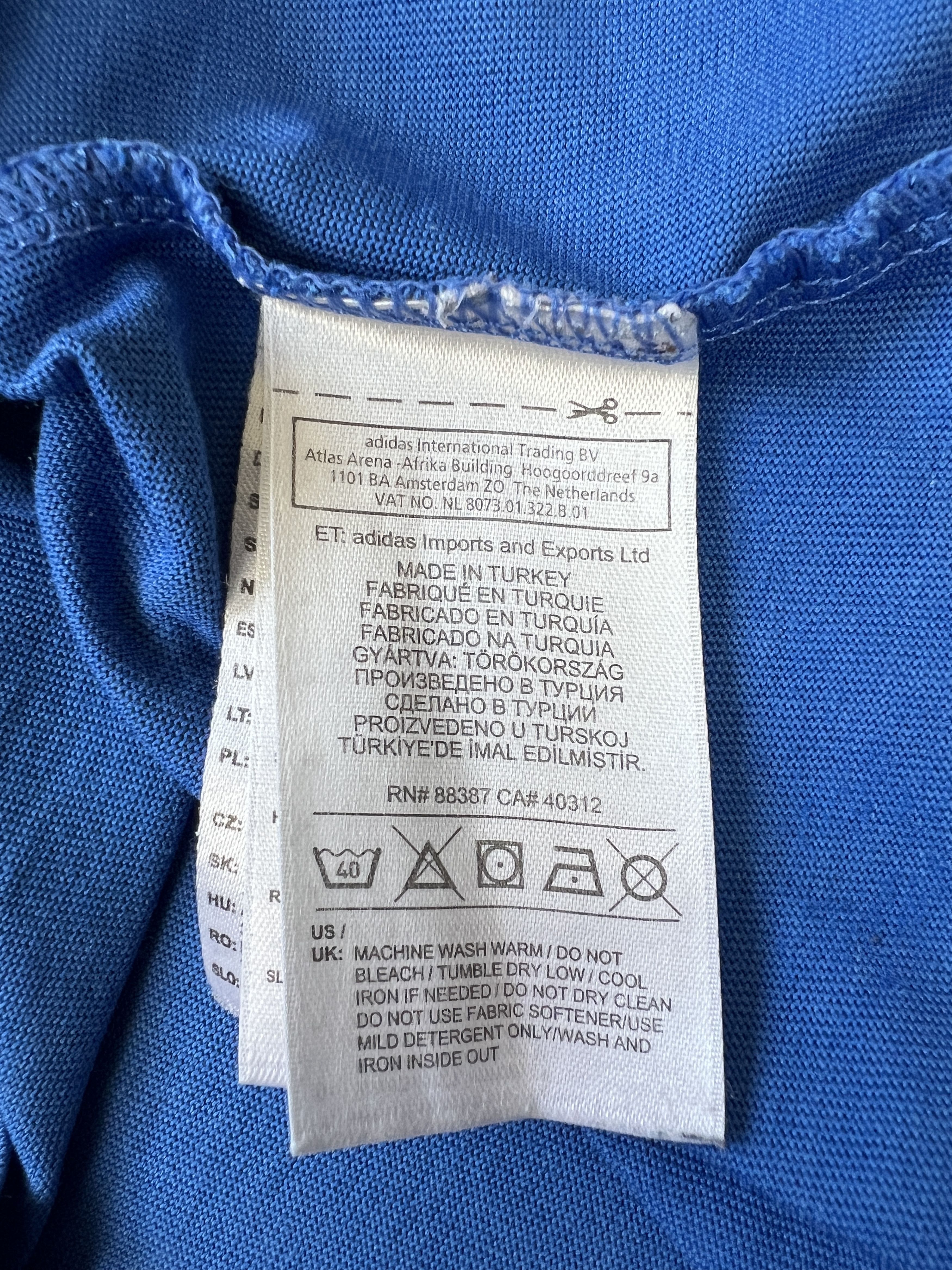 Adidas Adidas Climalite Blue Graphic Logo T-Shirt M/L Size US M / EU 48-50 / 2 - 14 Thumbnail