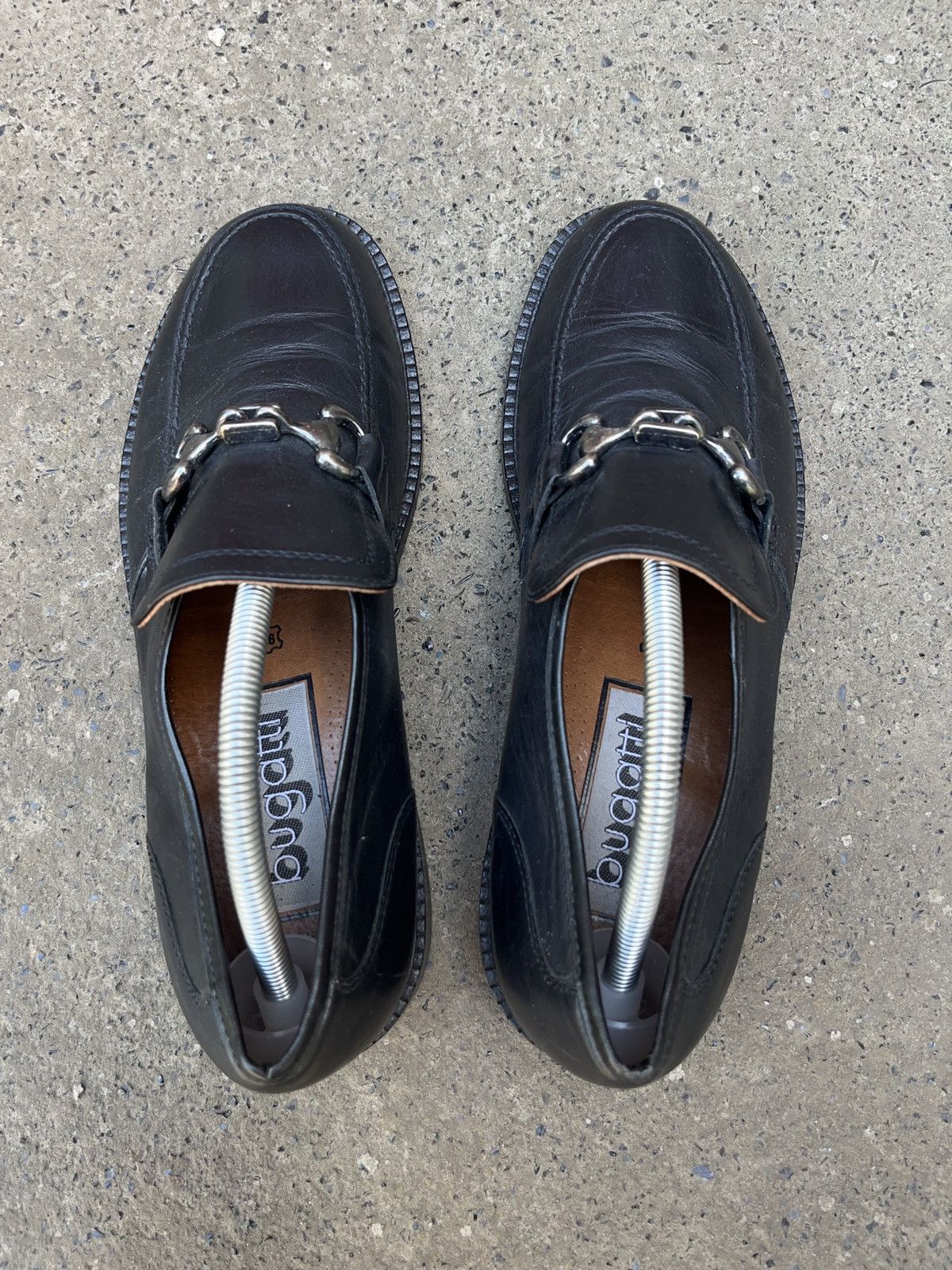Genuine Leather Vintage Massive Loafers Genuine Leather Horsebit Bugatti Size US 10 / EU 43 - 4 Thumbnail