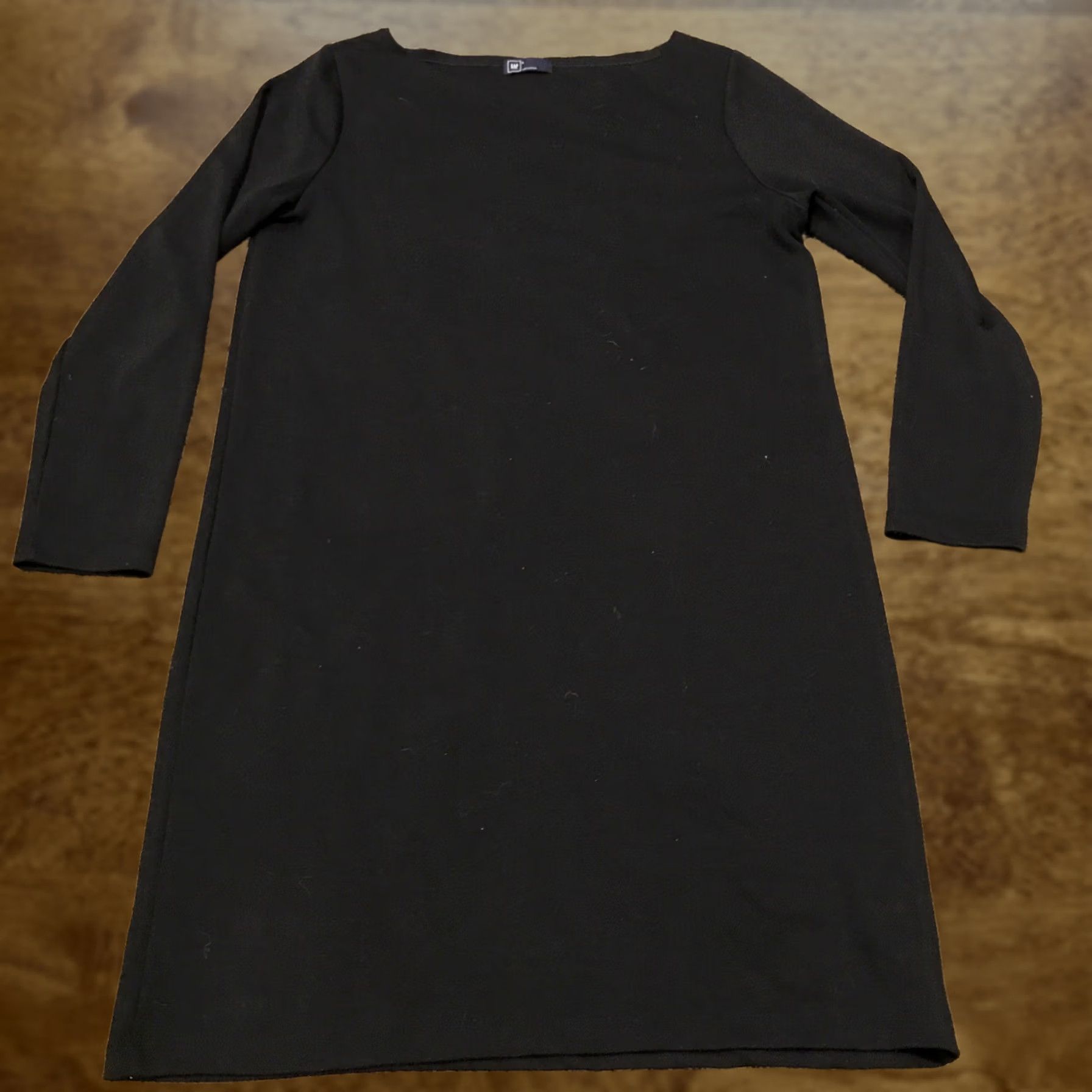 Gap Gap L Womens Black Polyester Blend Long Sleeve Sweater Dress A45 Size L / US 10 / IT 46 - 1 Thumbnail