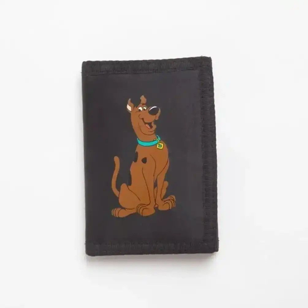 Vintage 1998 Scooby Doo Cartoon Network Black Nylon Velcro Wallet Size ONE SIZE - 1 Thumbnail