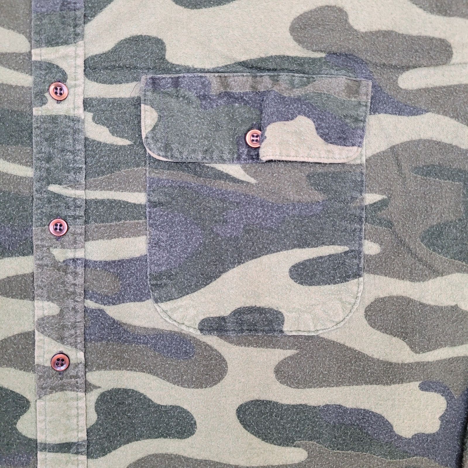 Sports Afield VTG 90s Sports Afield Camo Button Shirt XL M81 Woodland USA Size US XL / EU 56 / 4 - 3 Thumbnail