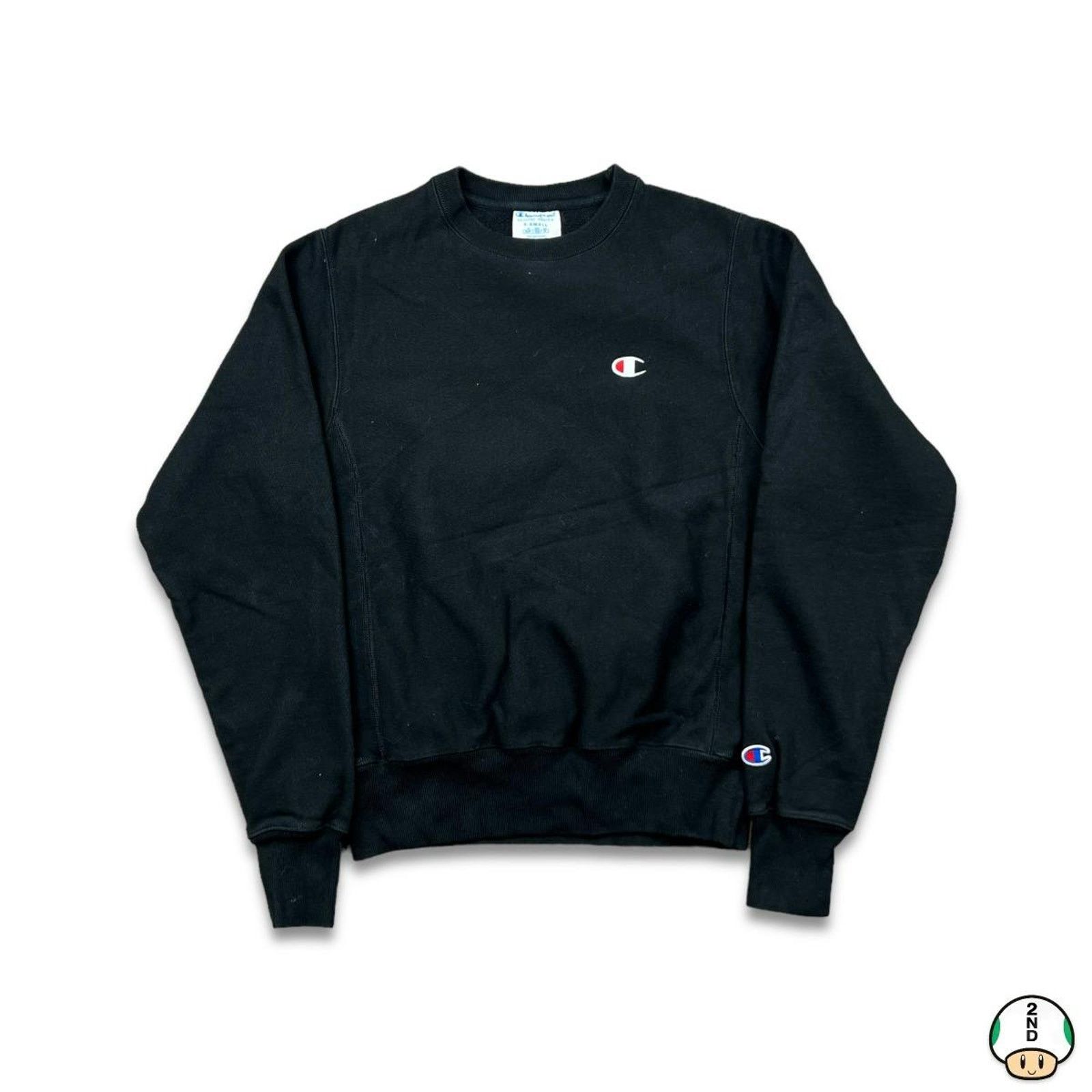 Champion × Vintage Champion Sweatshirt XS Reverse Weave Logo Pullover Crewneck Size XS / US 0-2 / IT 36-38 - 1 Thumbnail