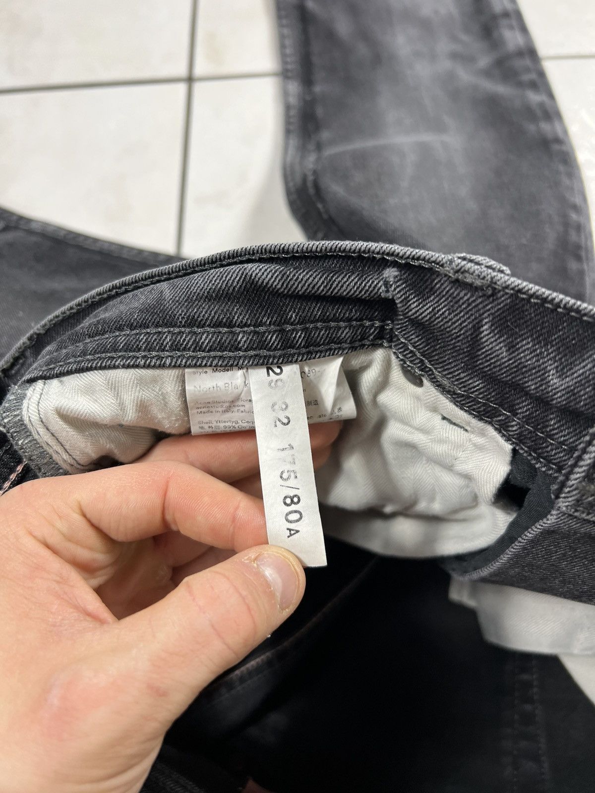 Acne Studios Acne Studios bla konst north black patch jeans patchwork Size US 29 - 21 Thumbnail