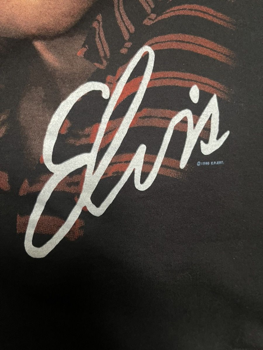 Band Tees × Vintage Vintage 1990 Elvis Single Stitch Size US XL / EU 56 / 4 - 4 Thumbnail