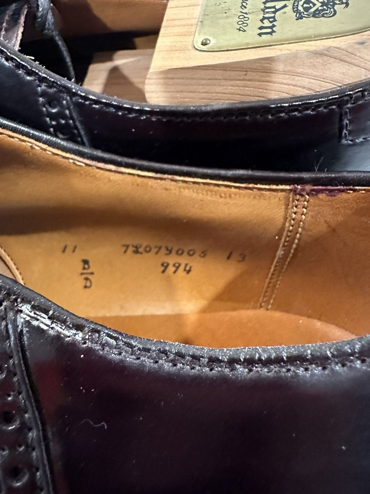 Alden Alden 994 Color 8 Shell Cordovan Saddle Size US 11 / EU 44 - 2 Thumbnail