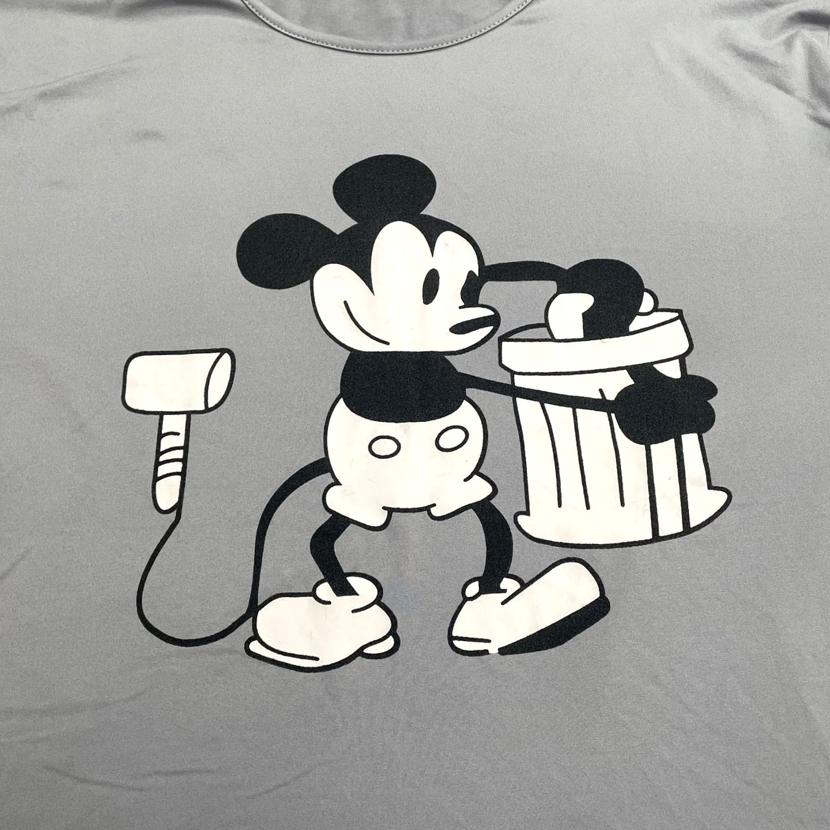 Etro Unbranded Mickey Mouse Graphic T-Shirt Mens XL Gray Crew Neck Short Sleeve Sideline: Cartoon, Retro, Disney, 90s style Size US XL / EU 56 / 4 - 3 Thumbnail