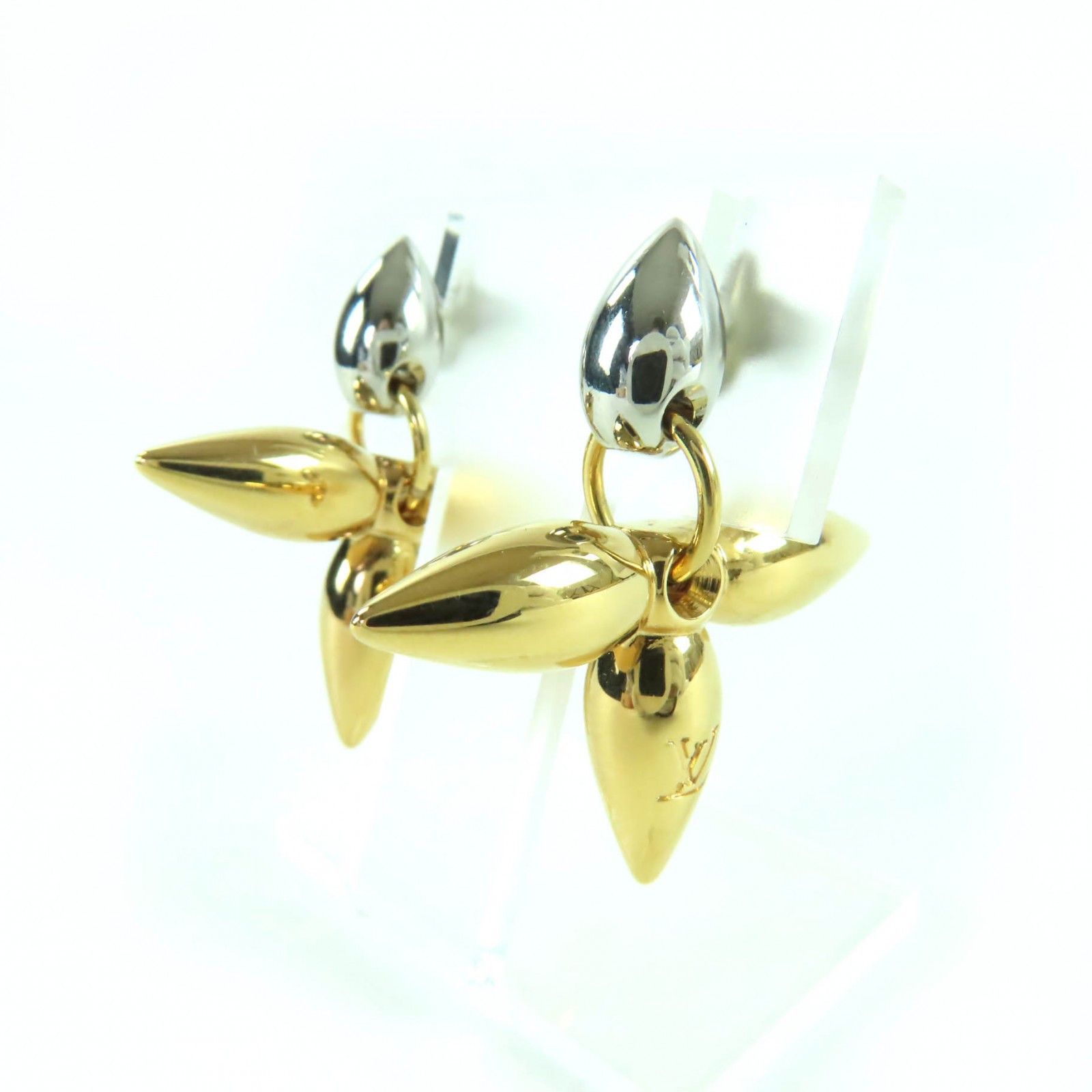 Louis Vuitton Louis Vuitton Louis Vuitton Pierce Bookle Dreille Louisette Earrings Metal Earrings M00630 DUTY FREE for USA Size ONE SIZE - 1 Thumbnail